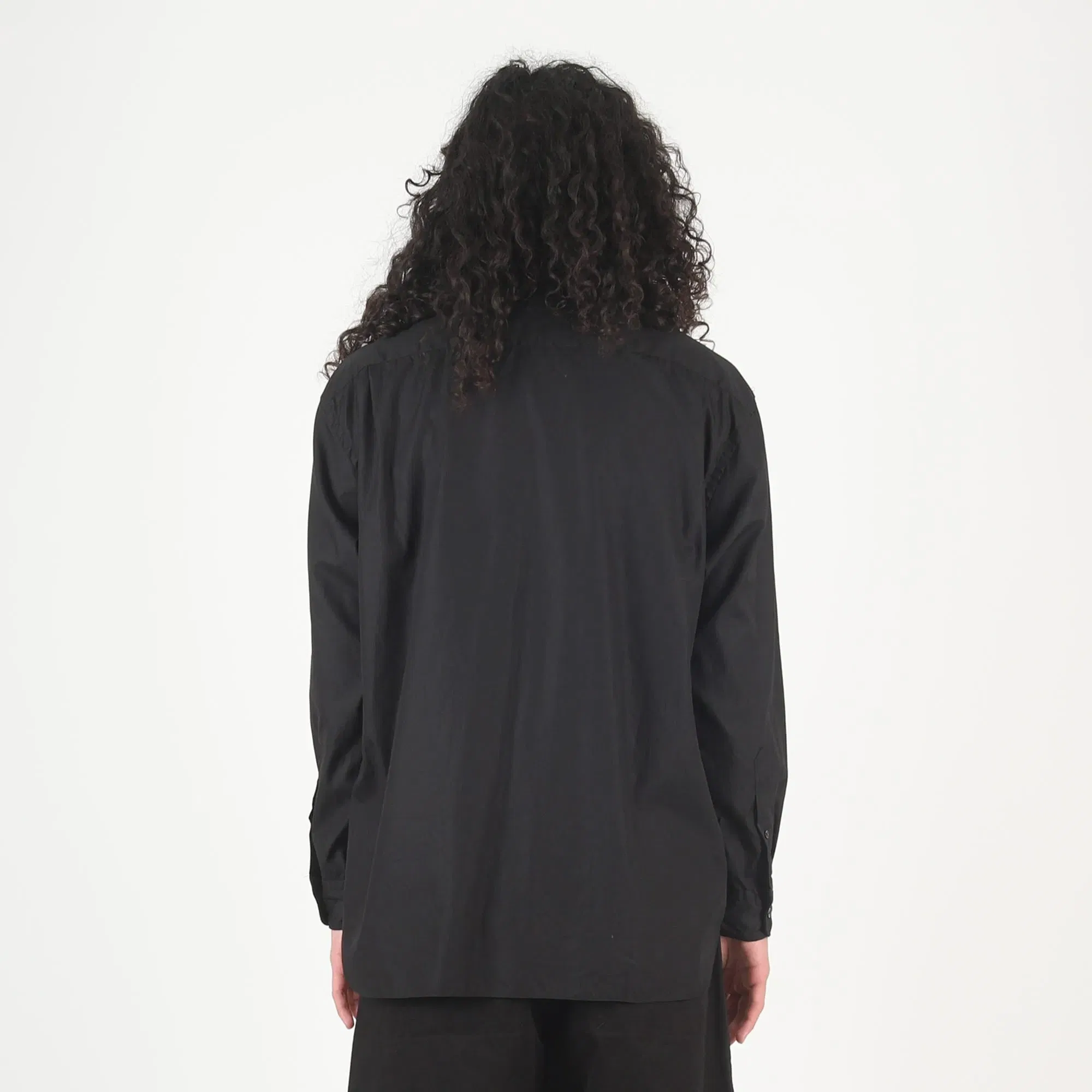 CDG HOMME Cotton Wool Garment Treated L/S Shirt - Black