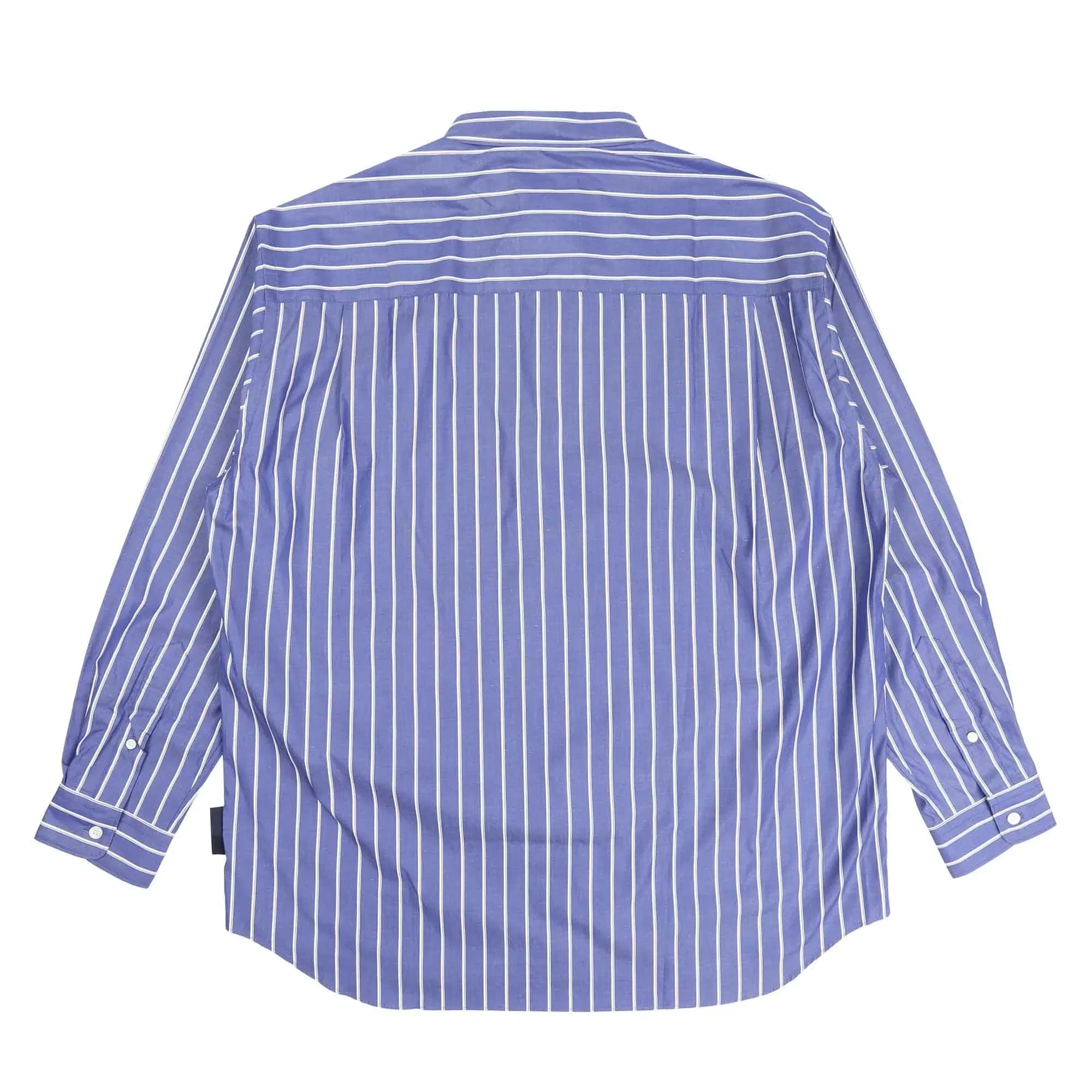 CDG HOMME Cotton Stripe L/S Shirt - Navy/White