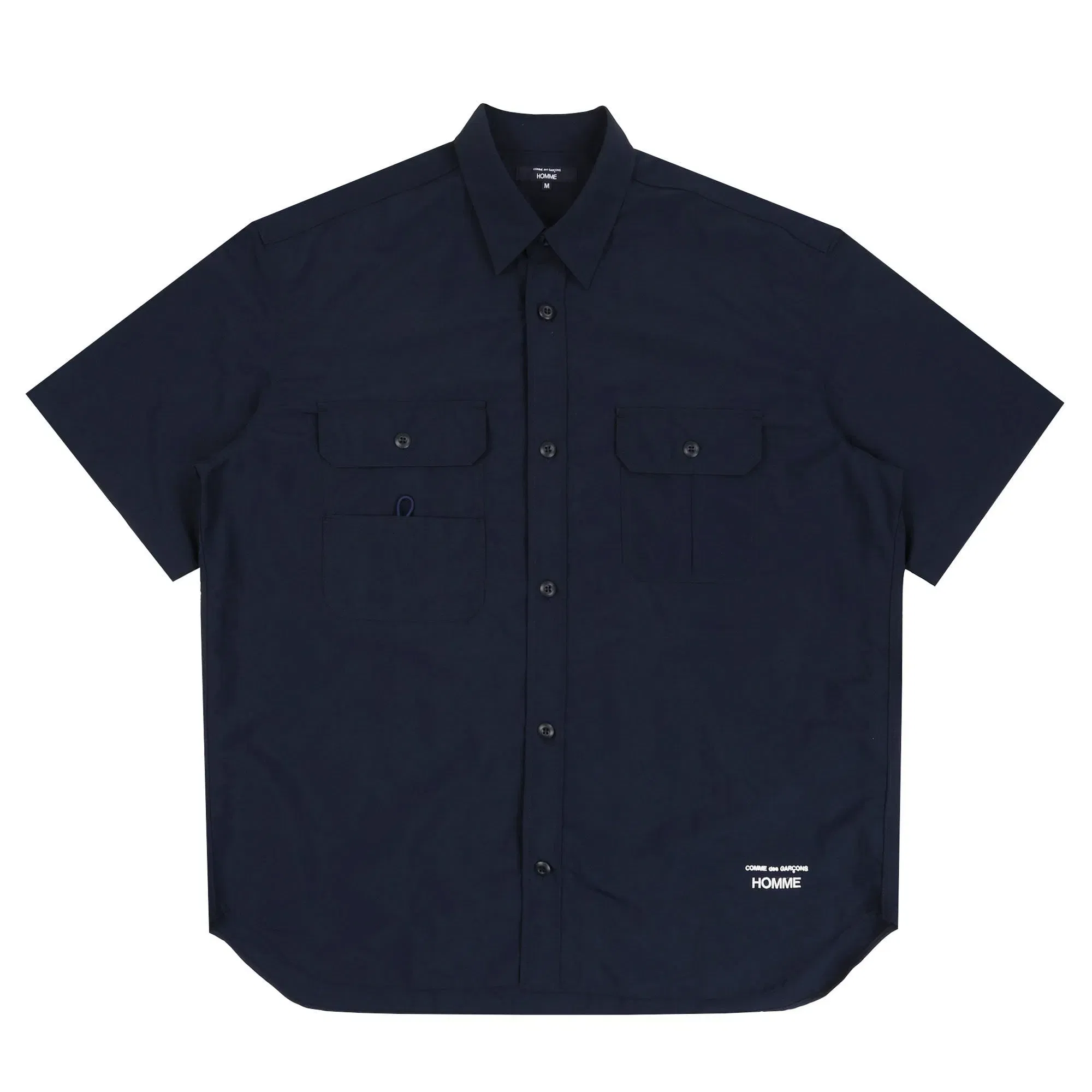 CDG HOMME Nylon Tussah Shirt - Navy