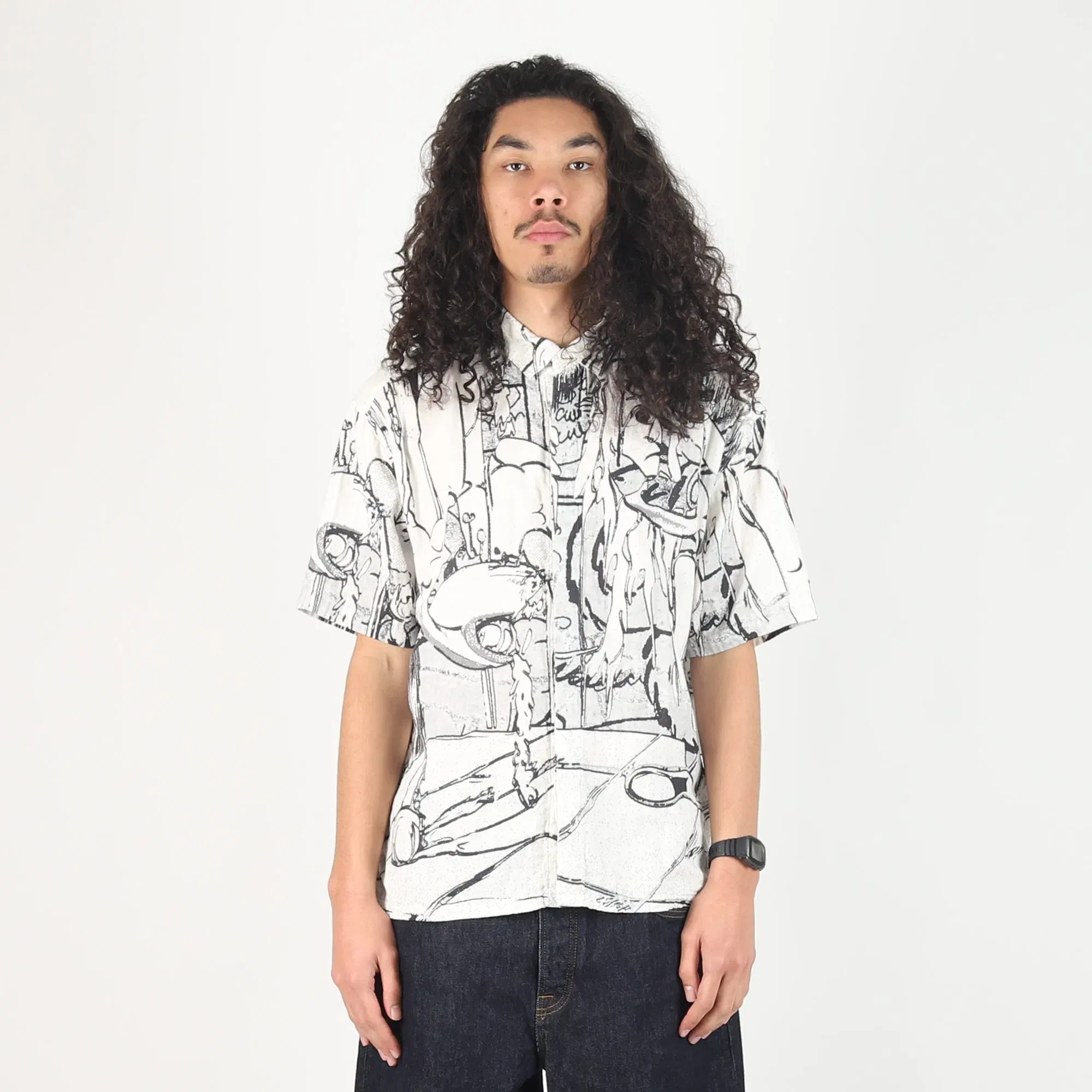 Cav Empt ECPL Short Sleeve Shirt-Wht/Bk