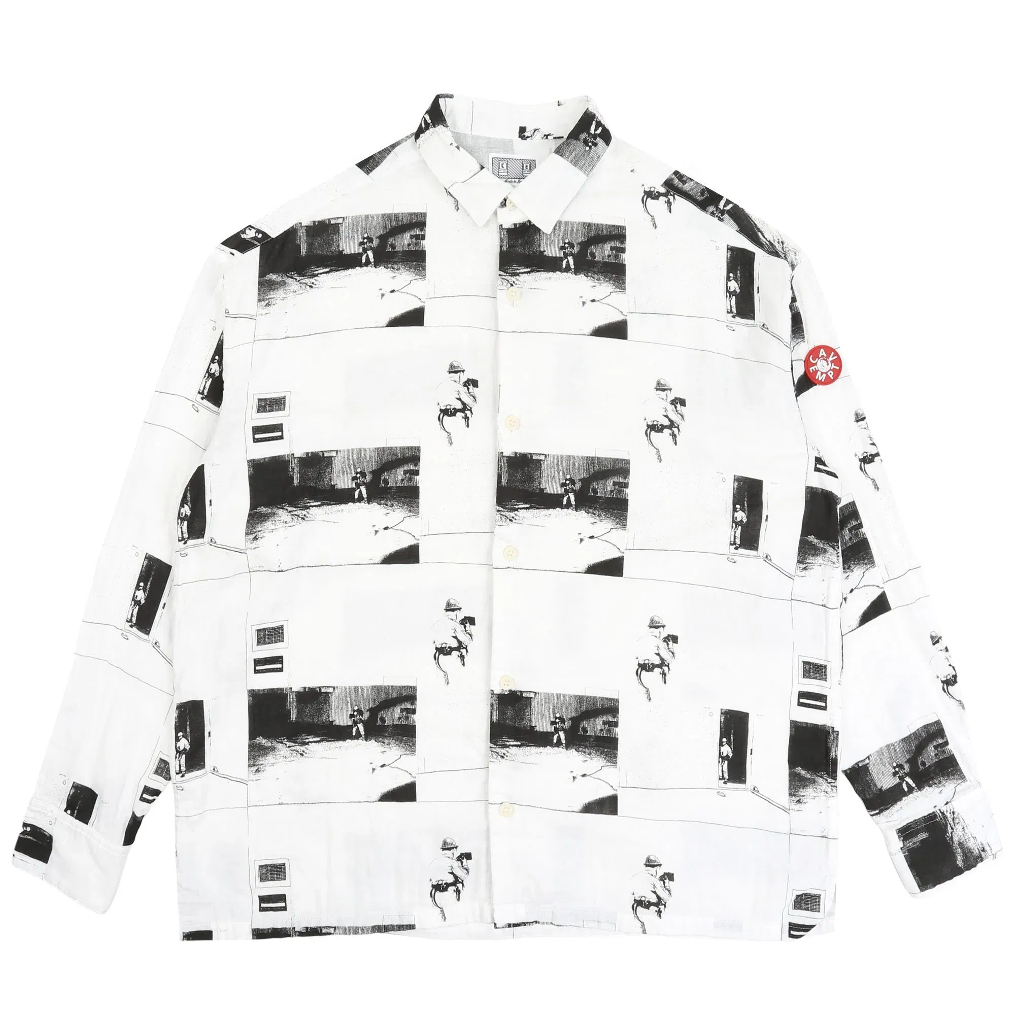 Cav Empt 996HK Gauze Shirt - White