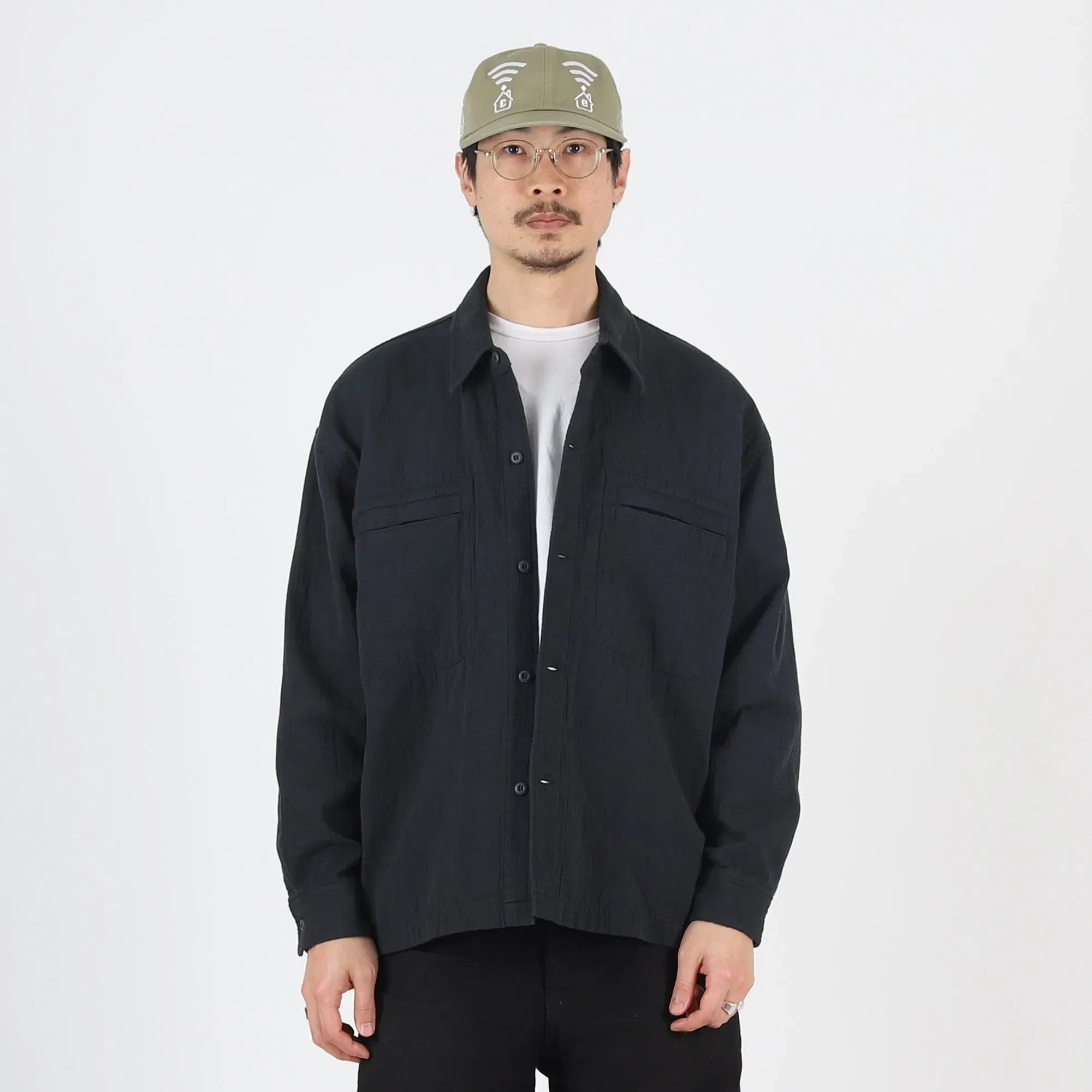 Cav Empt Soft Cotton Casual Shirt - Charcoal