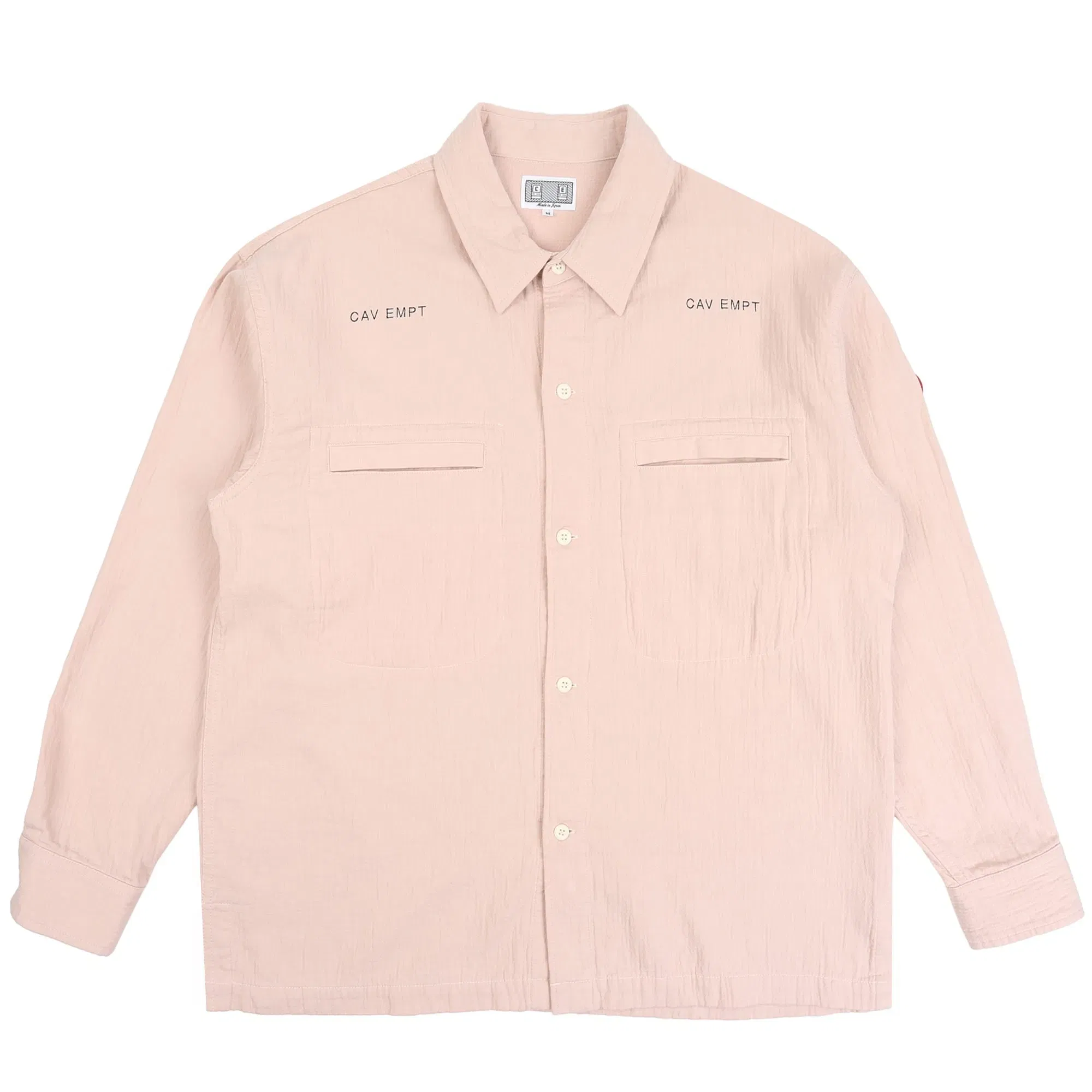 Cav Empt Soft Cotton Casual Shirt - Pink