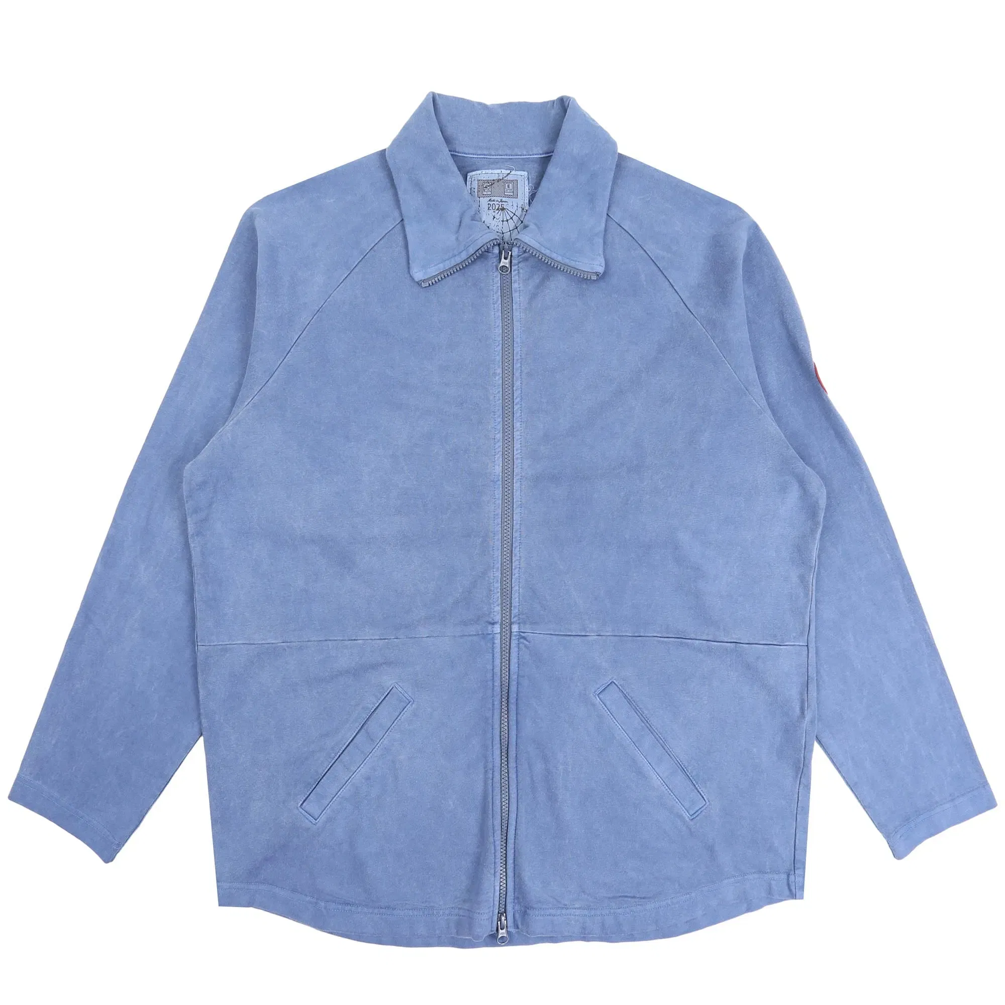 Cav Empt Overdye Cotton Jersey Zip Up - Navy