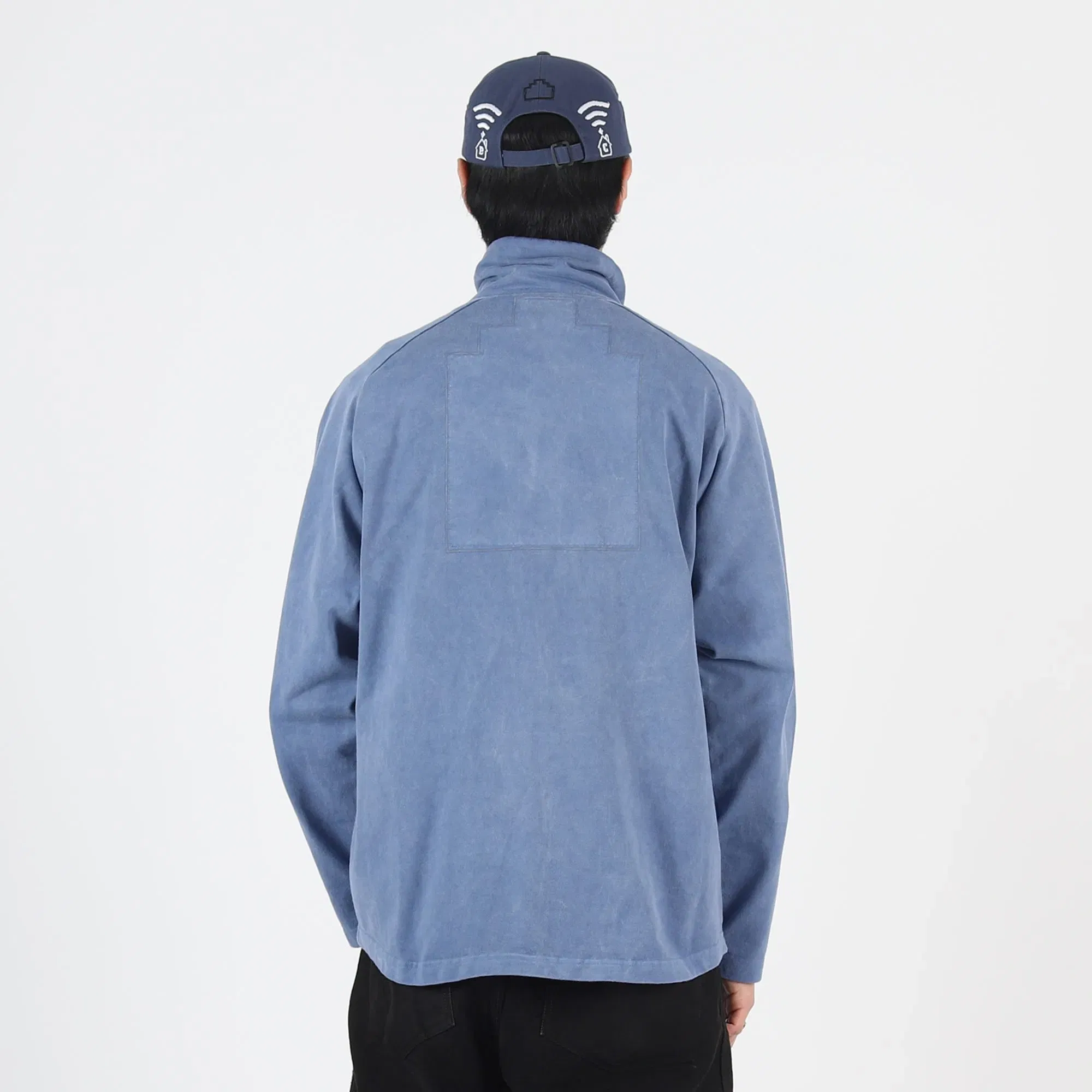 Cav Empt Overdye Cotton Jersey Zip Up - Navy