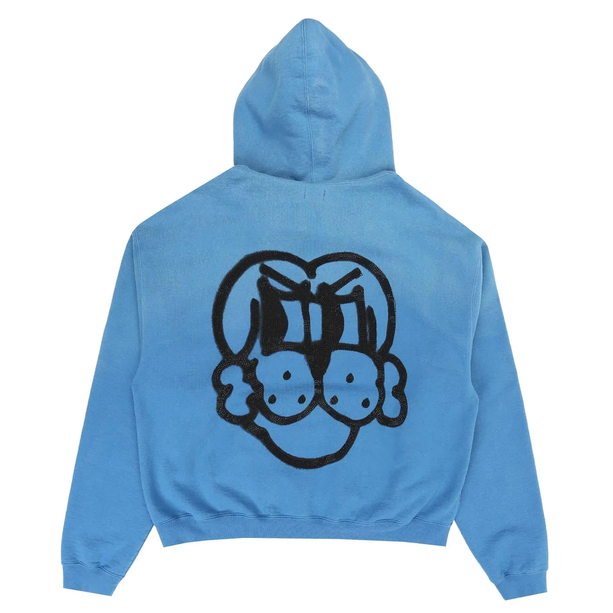 CHITO Shiny Finesse Pup 1/4 Zip Pullover - Washed Blue