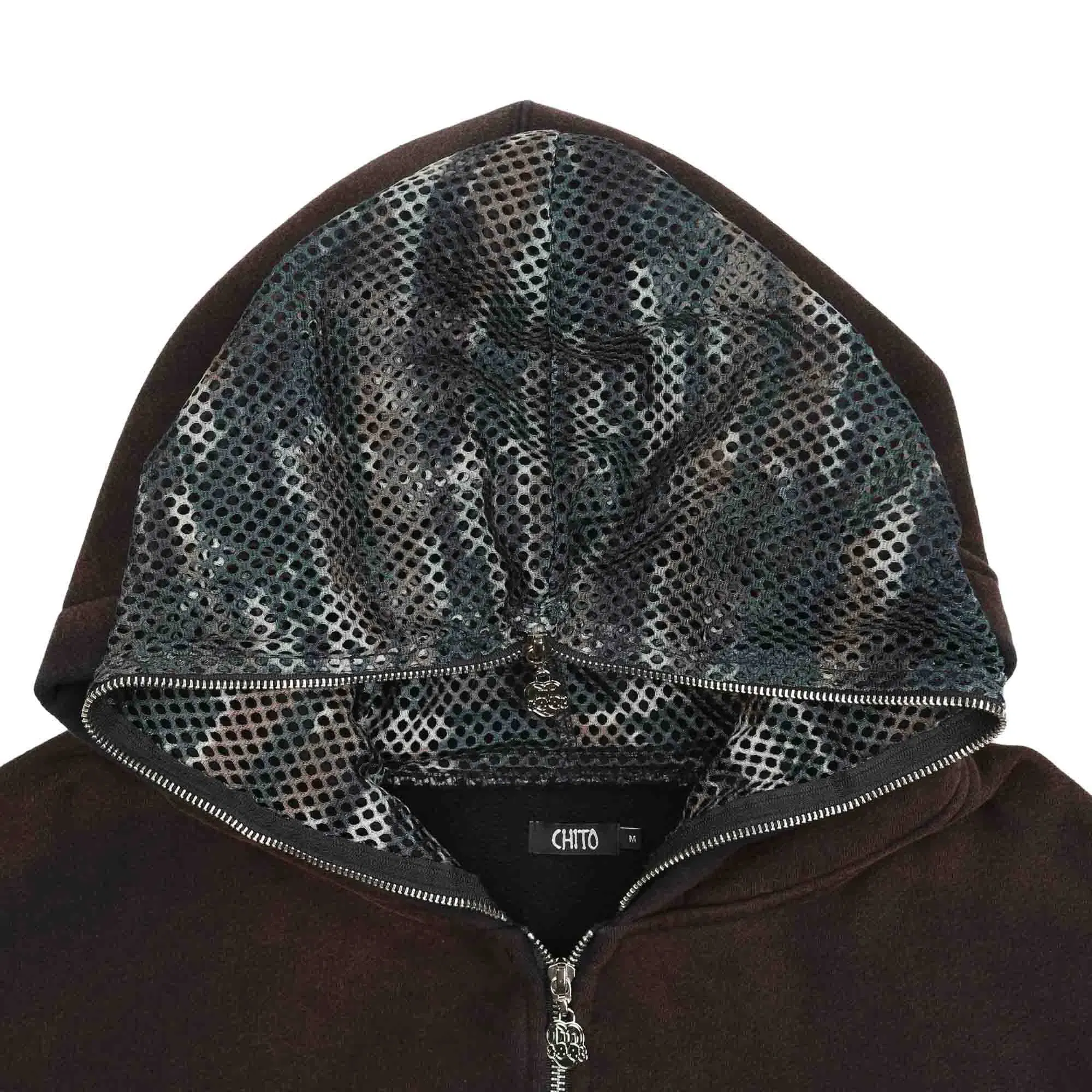 CHITO Camo Face Full Zip Hoodie - Black
