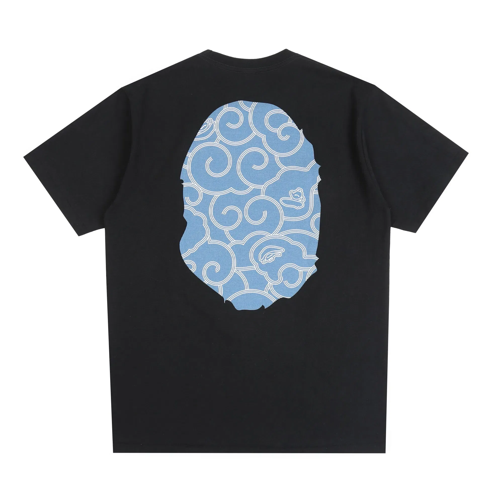 BAPE Japanese Cloud Camo Big Ape Head T-Shirt - Black