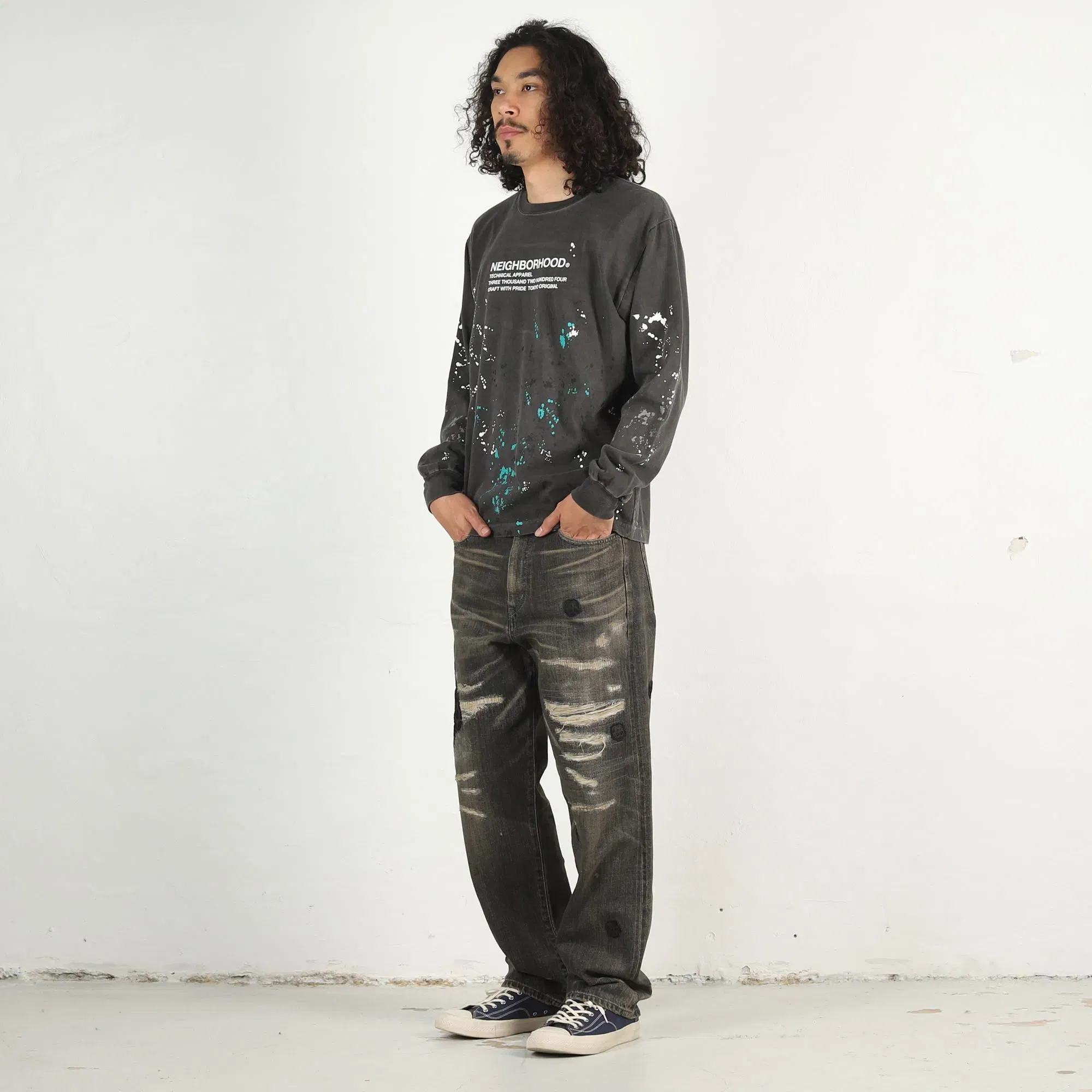 Neighborhood LS-18 T-Shirt - Black