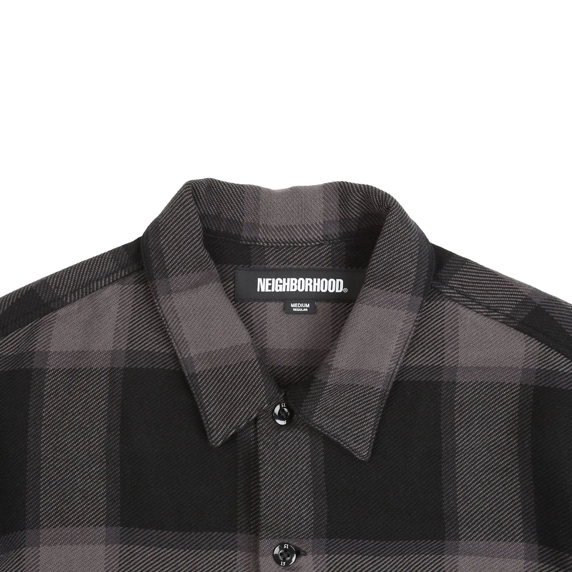 Neighborhood Buffalo Check LS Shirt - Grey