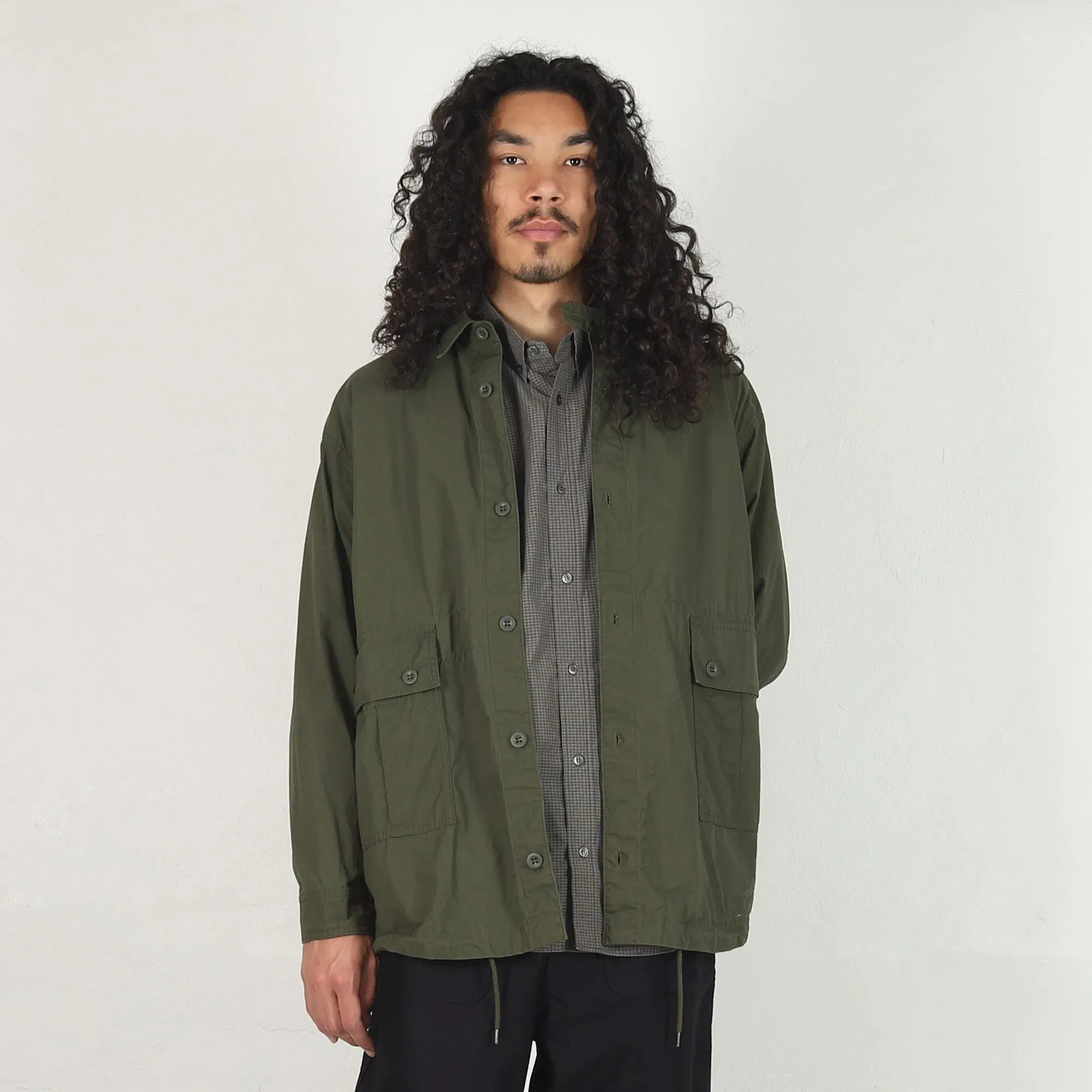 CDG HOMME Weather Garment Washed Shirt - Khaki
