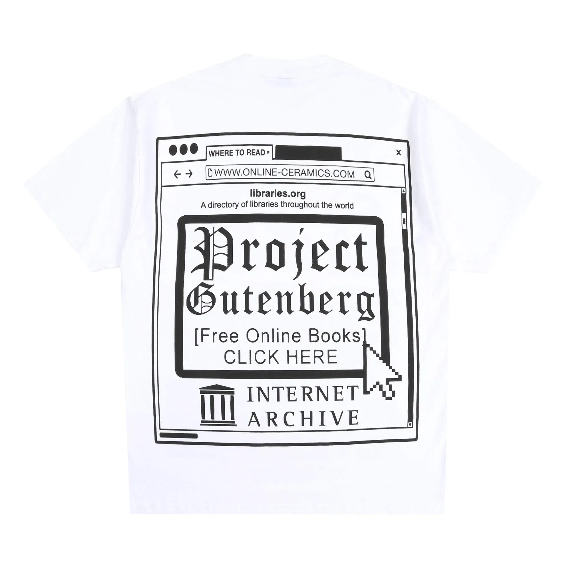 Online Ceramics I Read Dead People T-Shirt - White