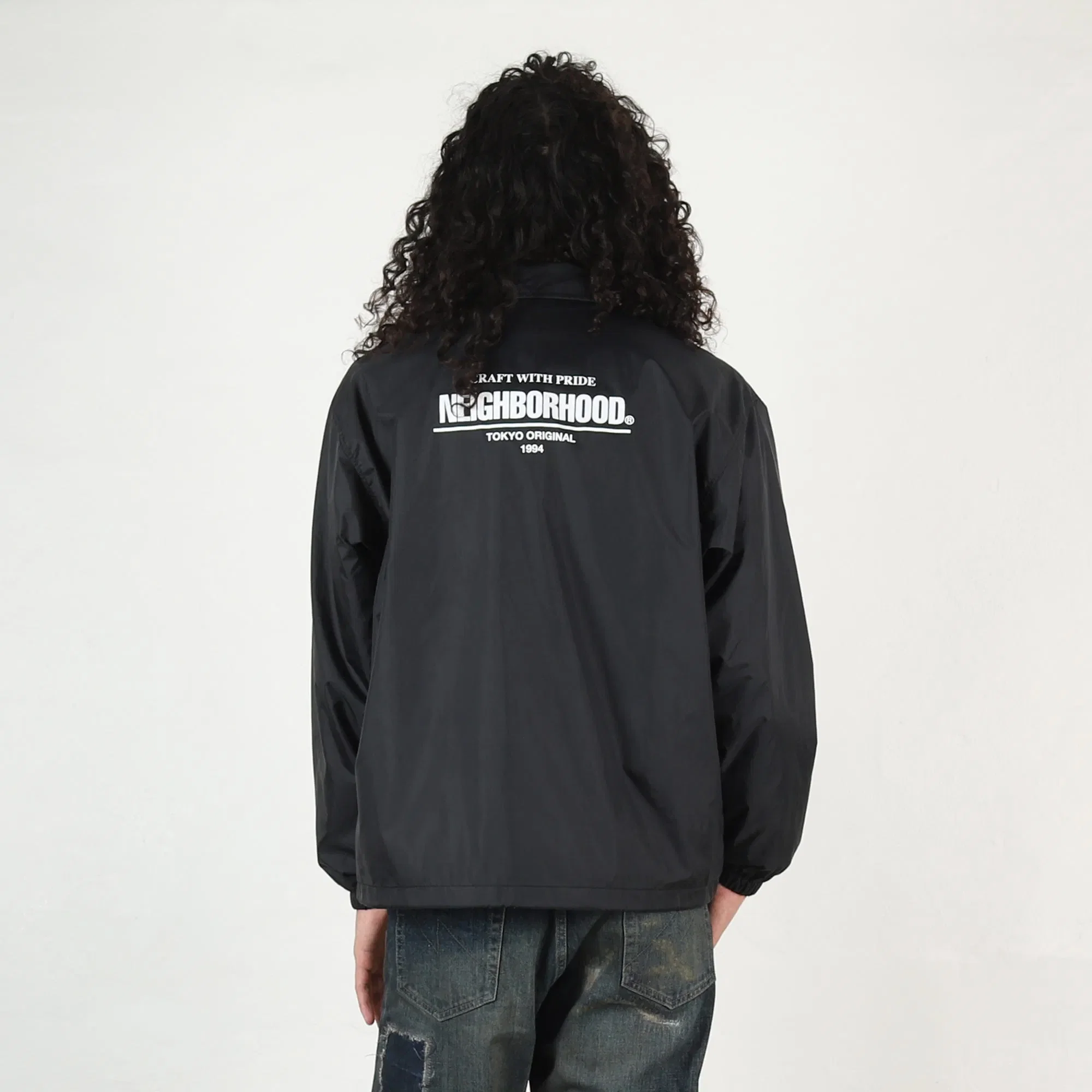 Neighborhood Windbreaker Jacket-1 - Black