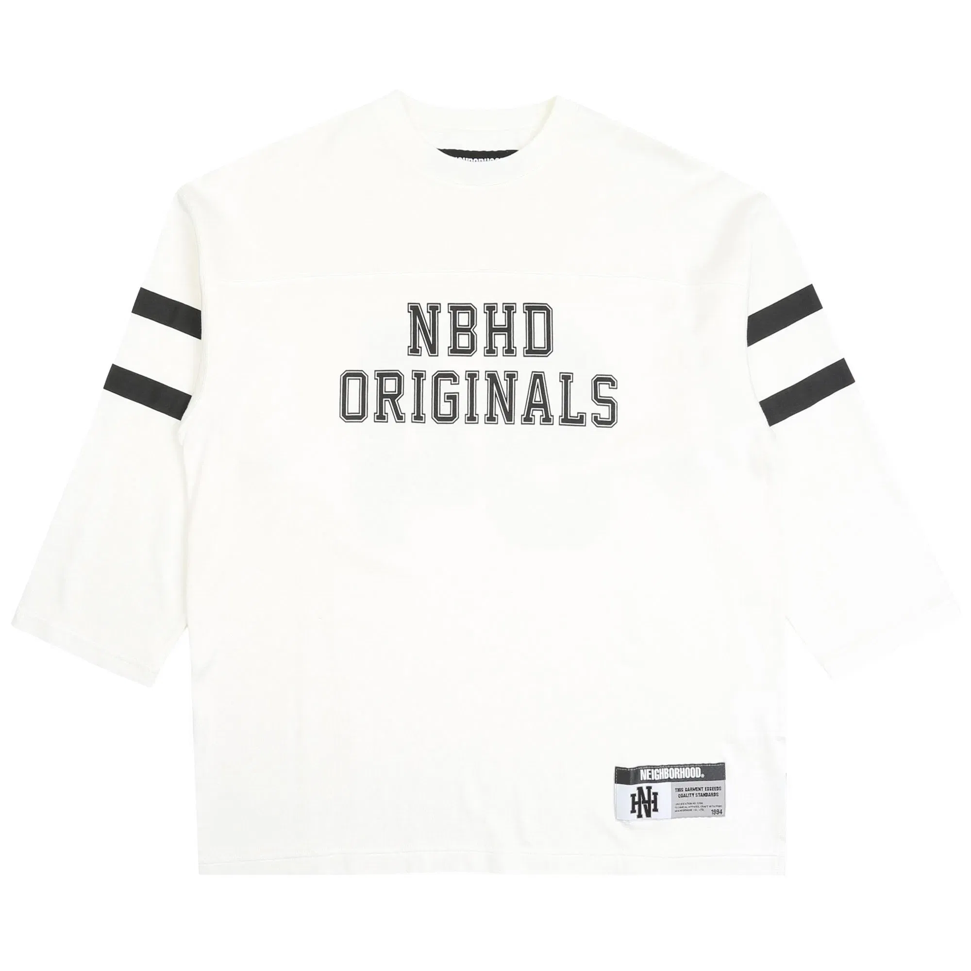 Neighborhood Football LS Shirt - White