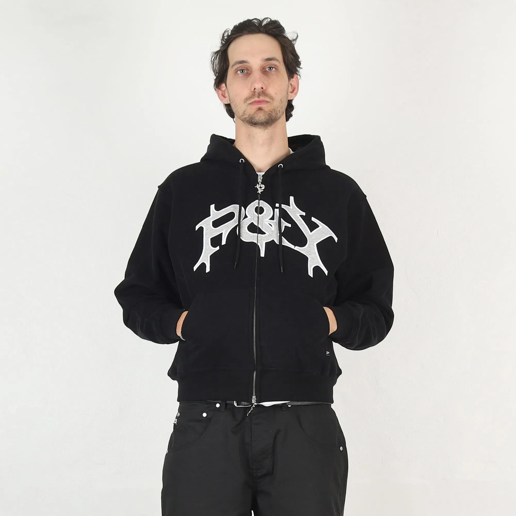 Punkandyo P&Y Zip Hoodie - Black