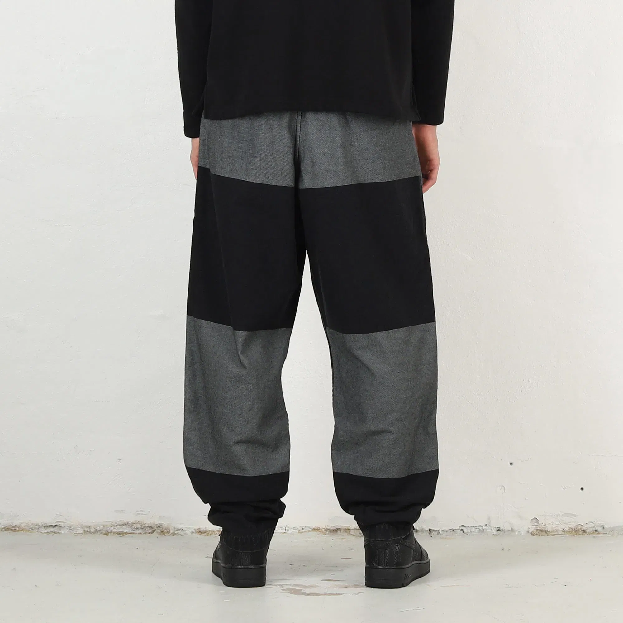 Cav Empt Overdye Stripe Two Tuck Pants - Grey