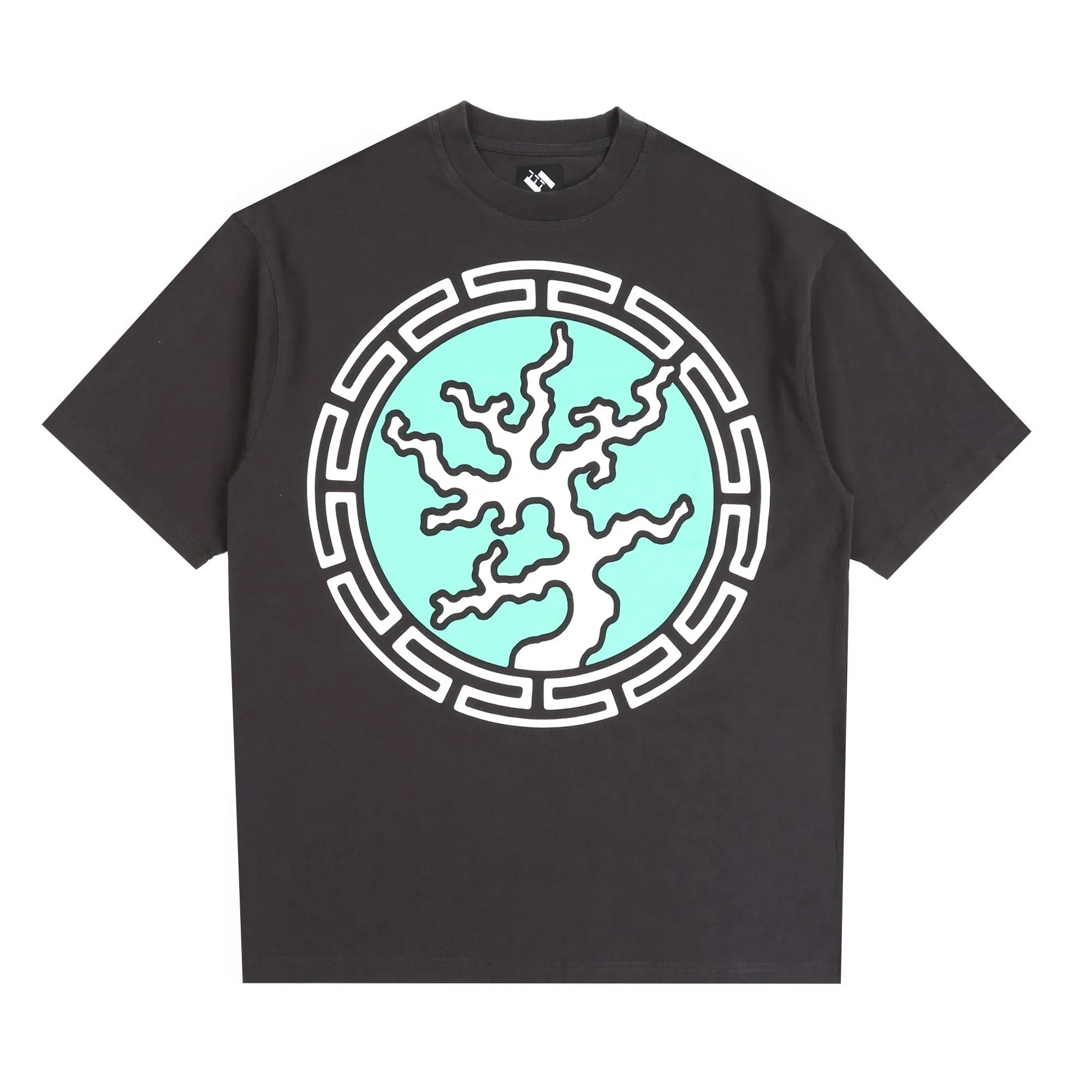 The Trilogy Tapes Coral T-Shirt - Black