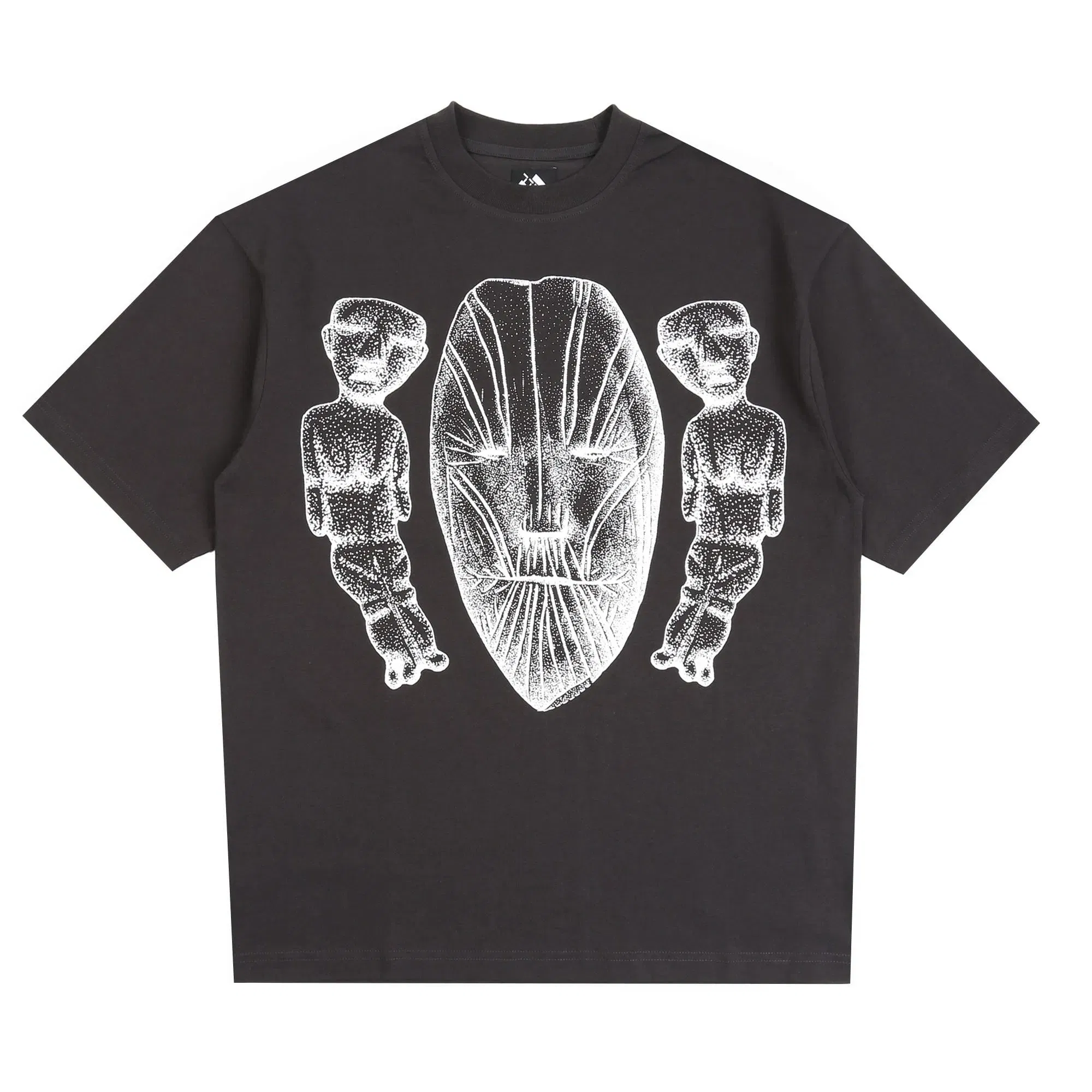 The Trilogy Tapes Face Figures Hands T-Shirt - Black