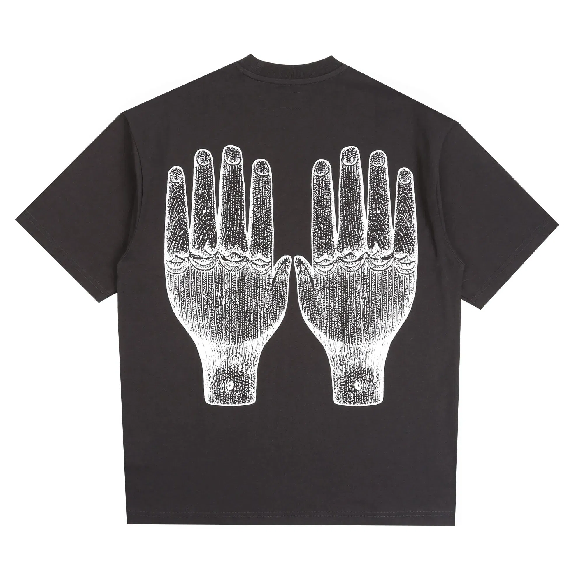The Trilogy Tapes Face Figures Hands T-Shirt - Black