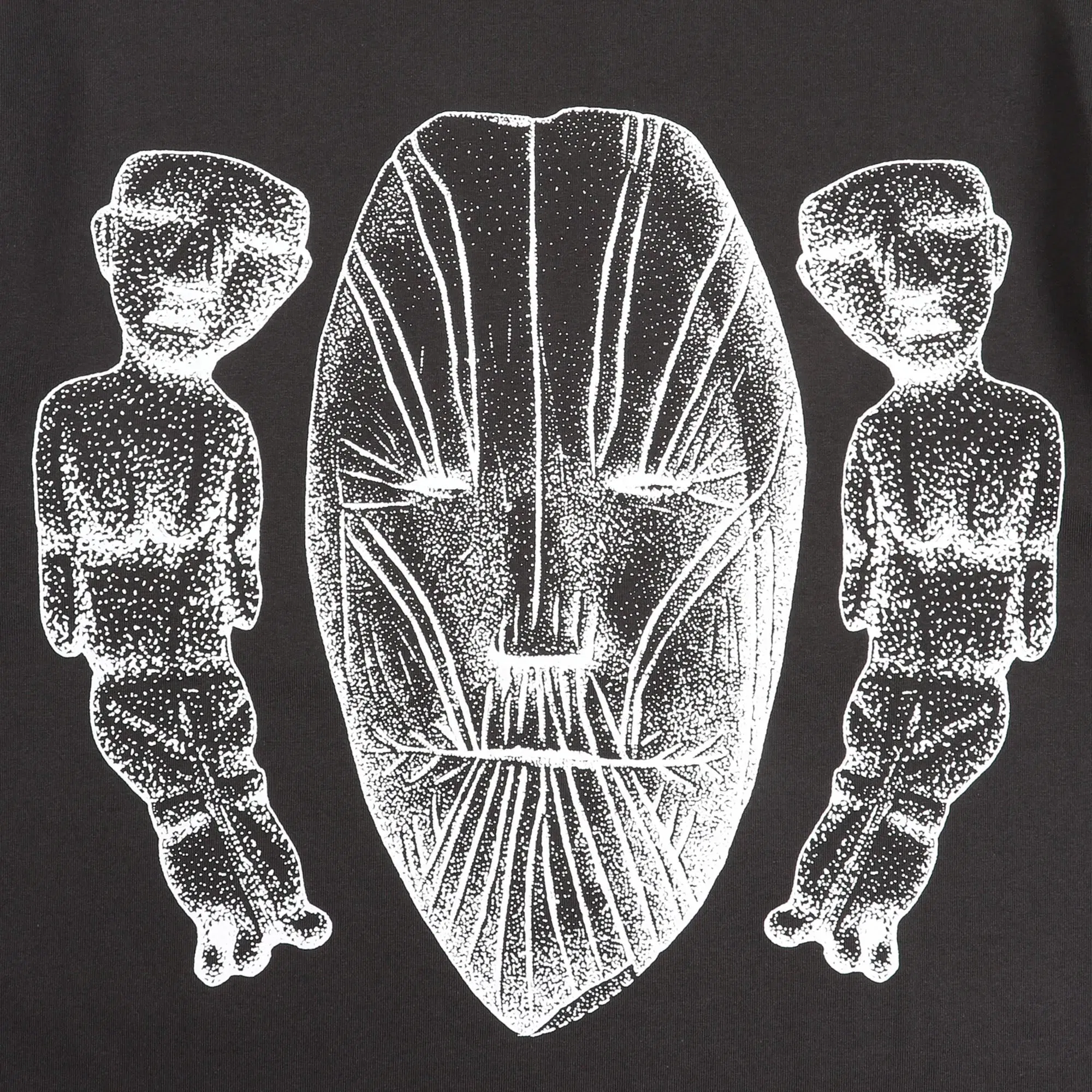 The Trilogy Tapes Face Figures Hands T-Shirt - Black