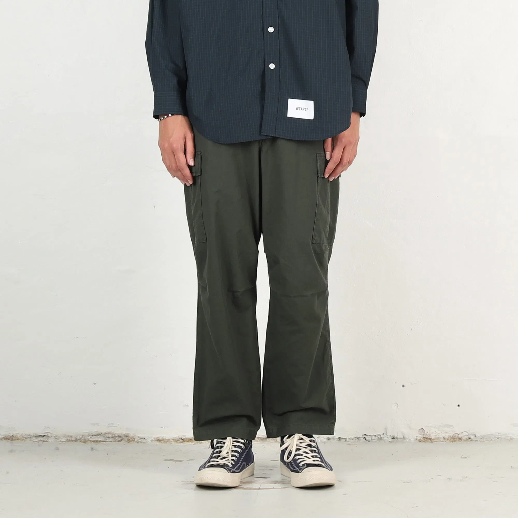 WTAPS MILT9601 Cotton Ripstop Trousers - Olive