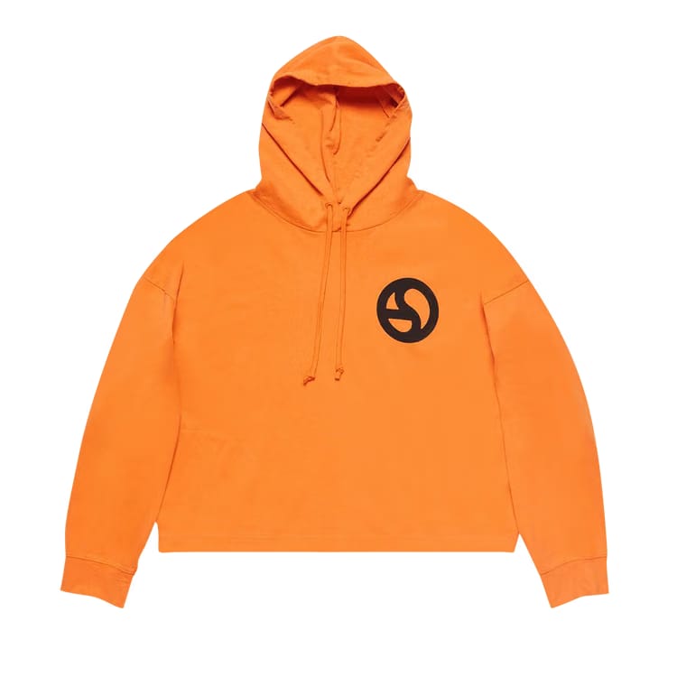 Acne Studios Drawstring Hoodie Sharp Orange