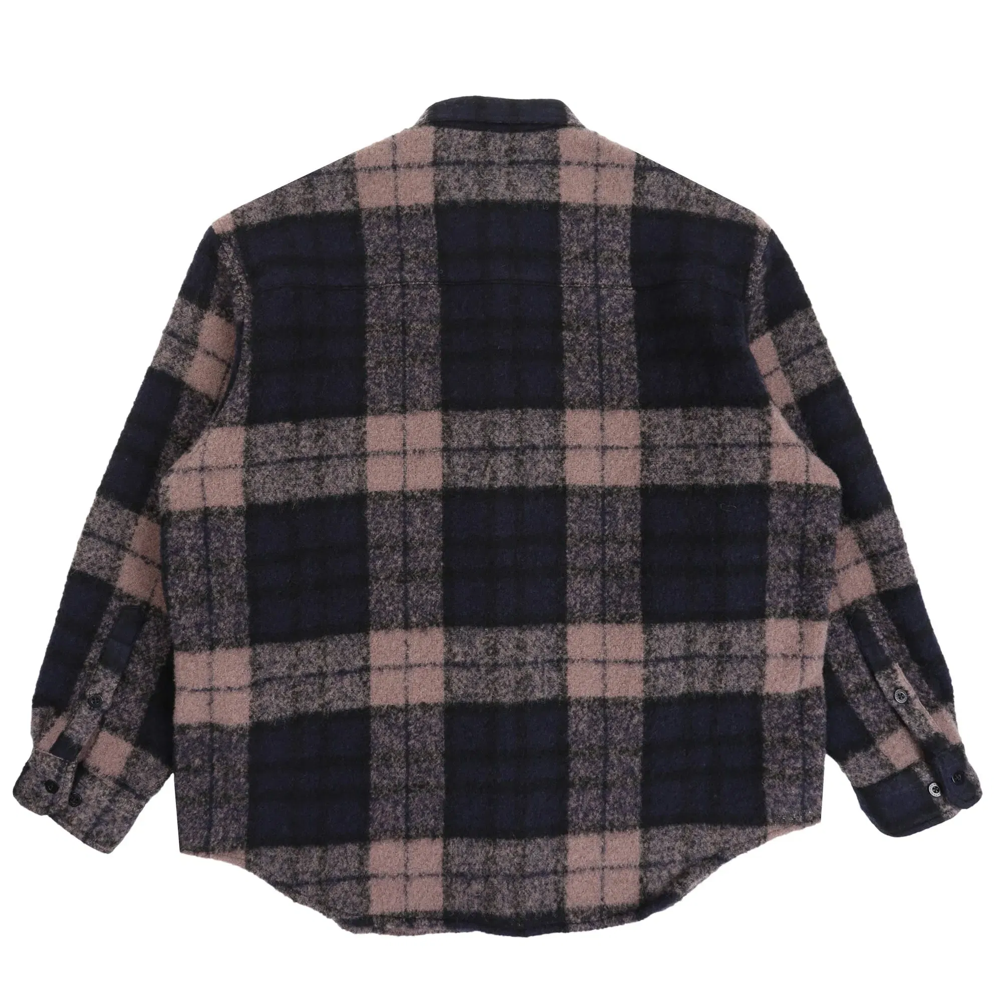 WTAPS TXT 02 LS Wony Tweed Shirt - Greige