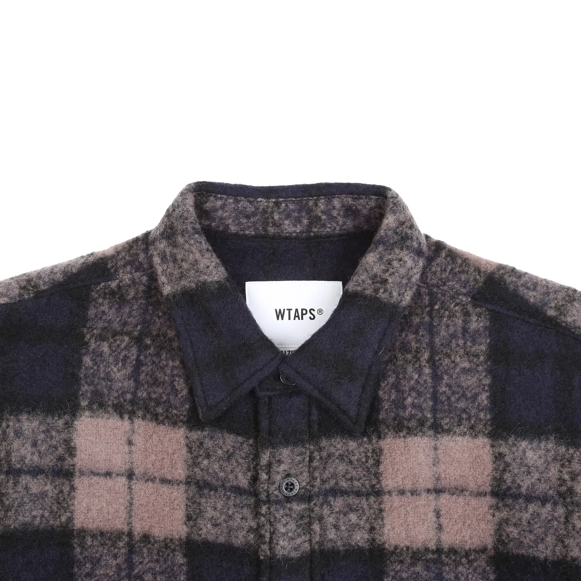 WTAPS TXT 02 LS Wony Tweed Shirt - Greige