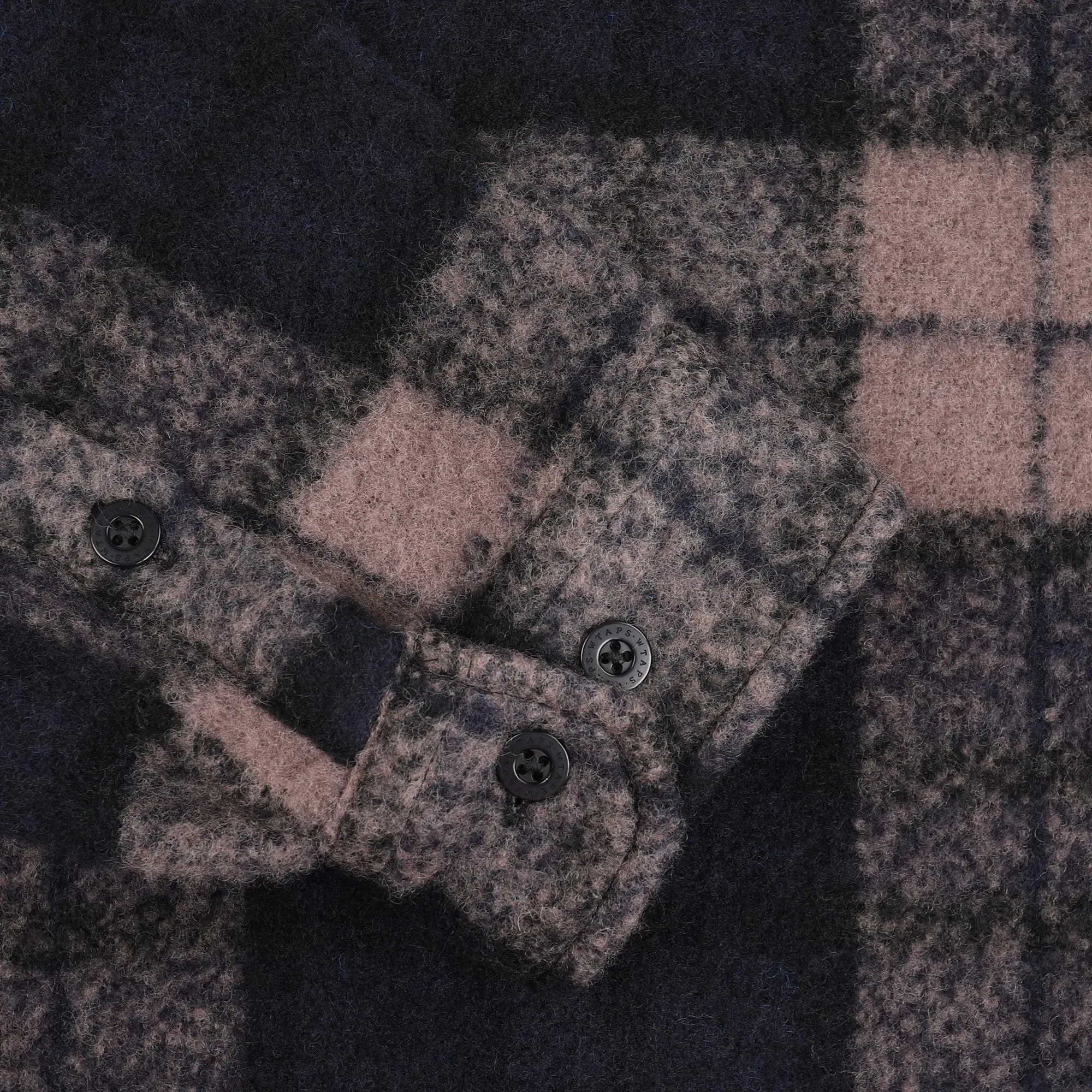 WTAPS TXT 02 LS Wony Tweed Shirt - Greige