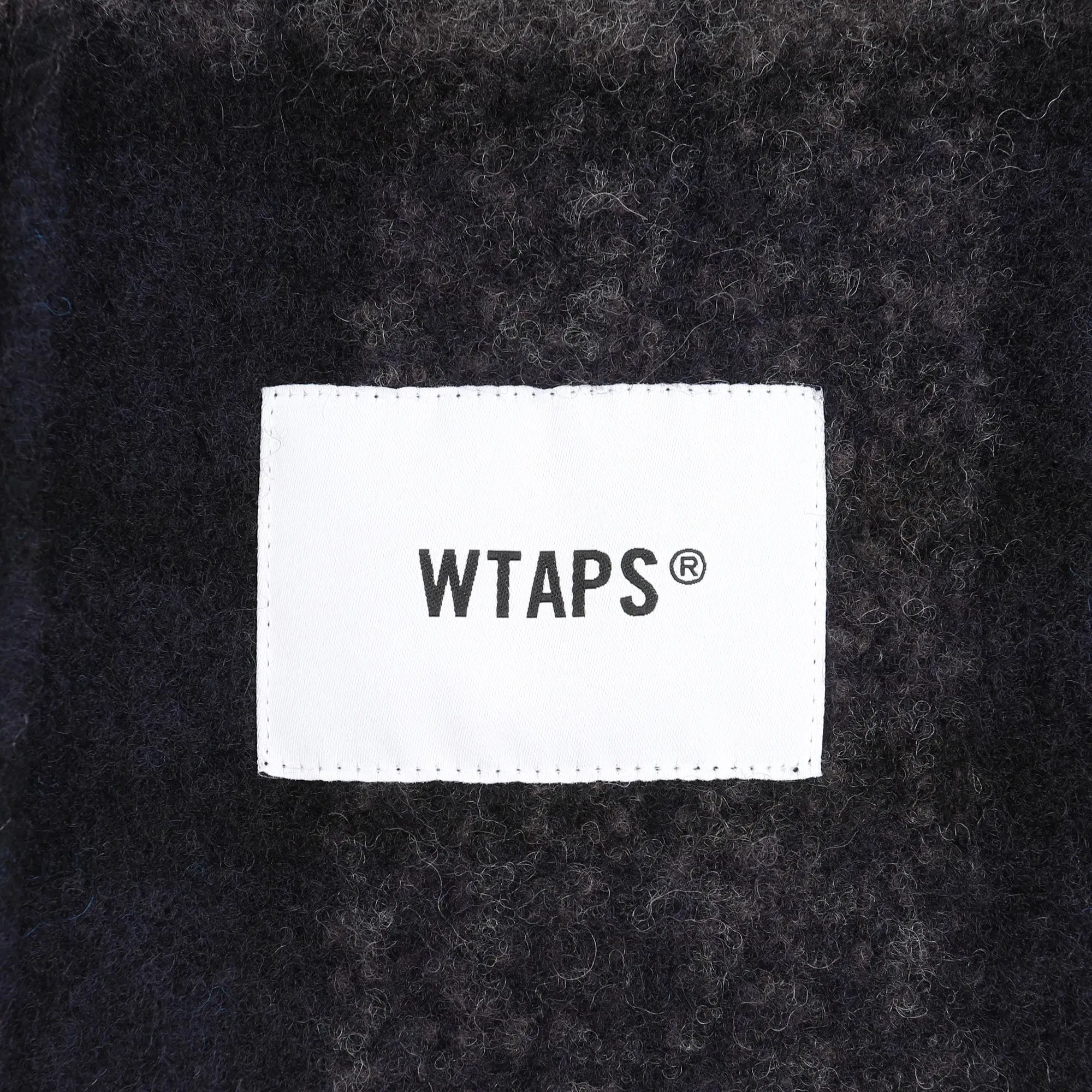 WTAPS TXT 02 LS Wony Tweed Shirt - Charcoal