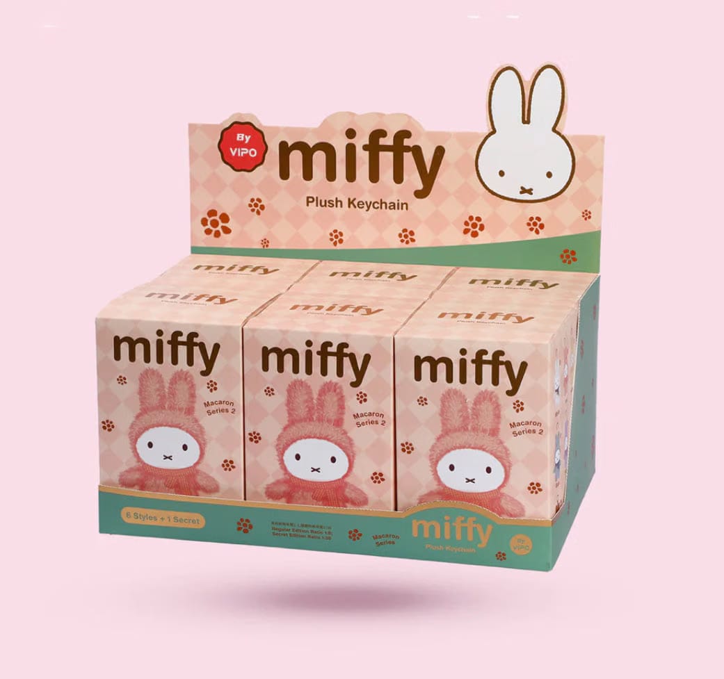 Carmichael POPSHOP Vipo x Miffy Macaron Series 2 Plush Keychain Blind Box