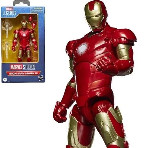 Hasbro Iron Man Marvel Legends A-List Iron Man Mark III 6-Inch Action Figure