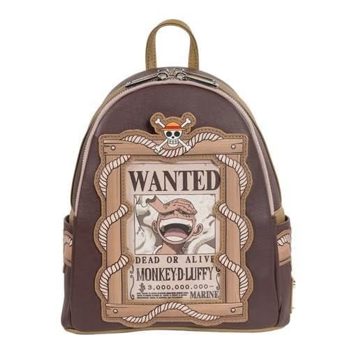 Loungefly One Piece Wanted Dead or Alive Monkey D. Luffy Mini-Backpack - Entertainment Earth Exclusive