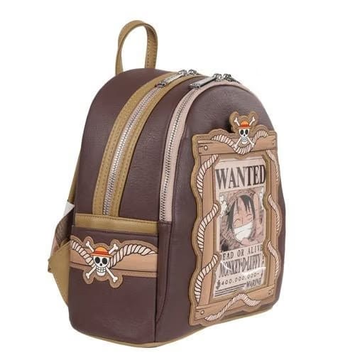Loungefly One Piece Wanted Dead or Alive Monkey D. Luffy Mini-Backpack - Entertainment Earth Exclusive