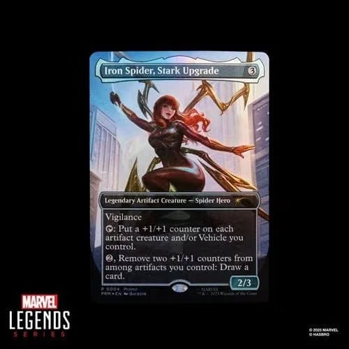 Hasbro Spider-Man Marvel Legends Magic: The Gathering Mary Jane Watson (Iron Spider) 6-Inch Action Figure and Card