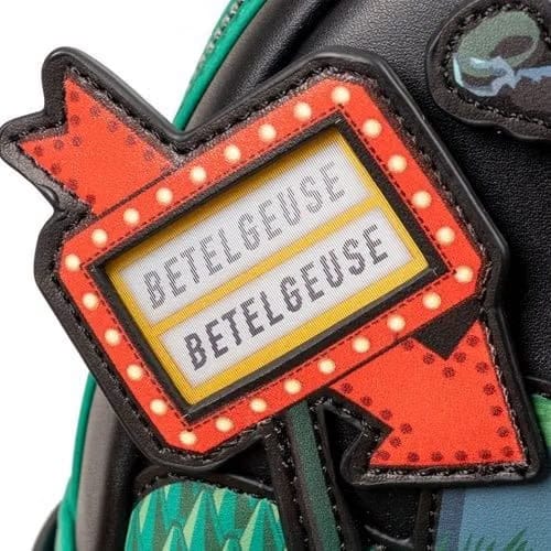 Loungefly Beetlejuice Graveyard Glow-in-the-Dark Mini-Backpack - Entertainment Earth Exclusive