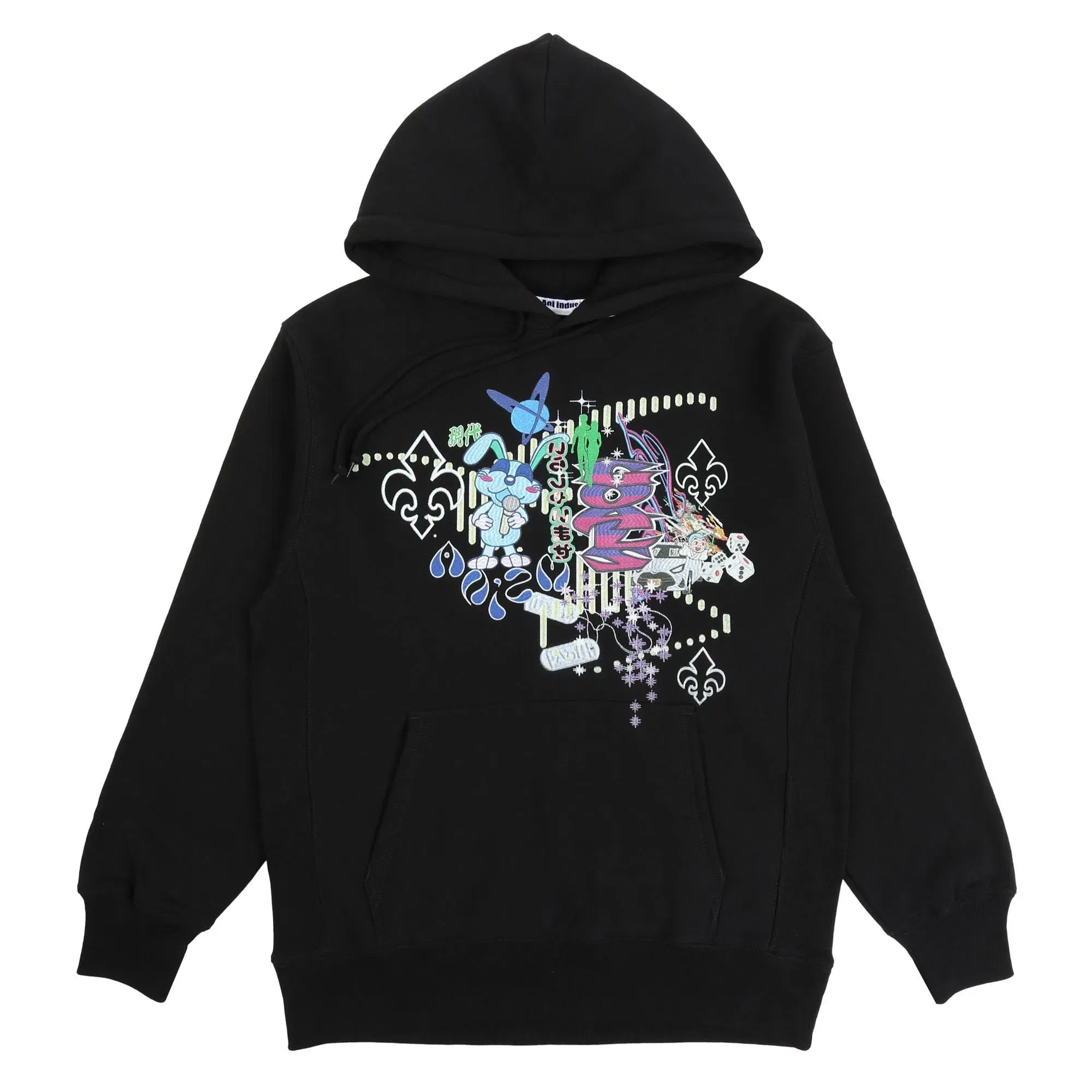 Aoi Industry AB-A25 Print Hoodie - Black