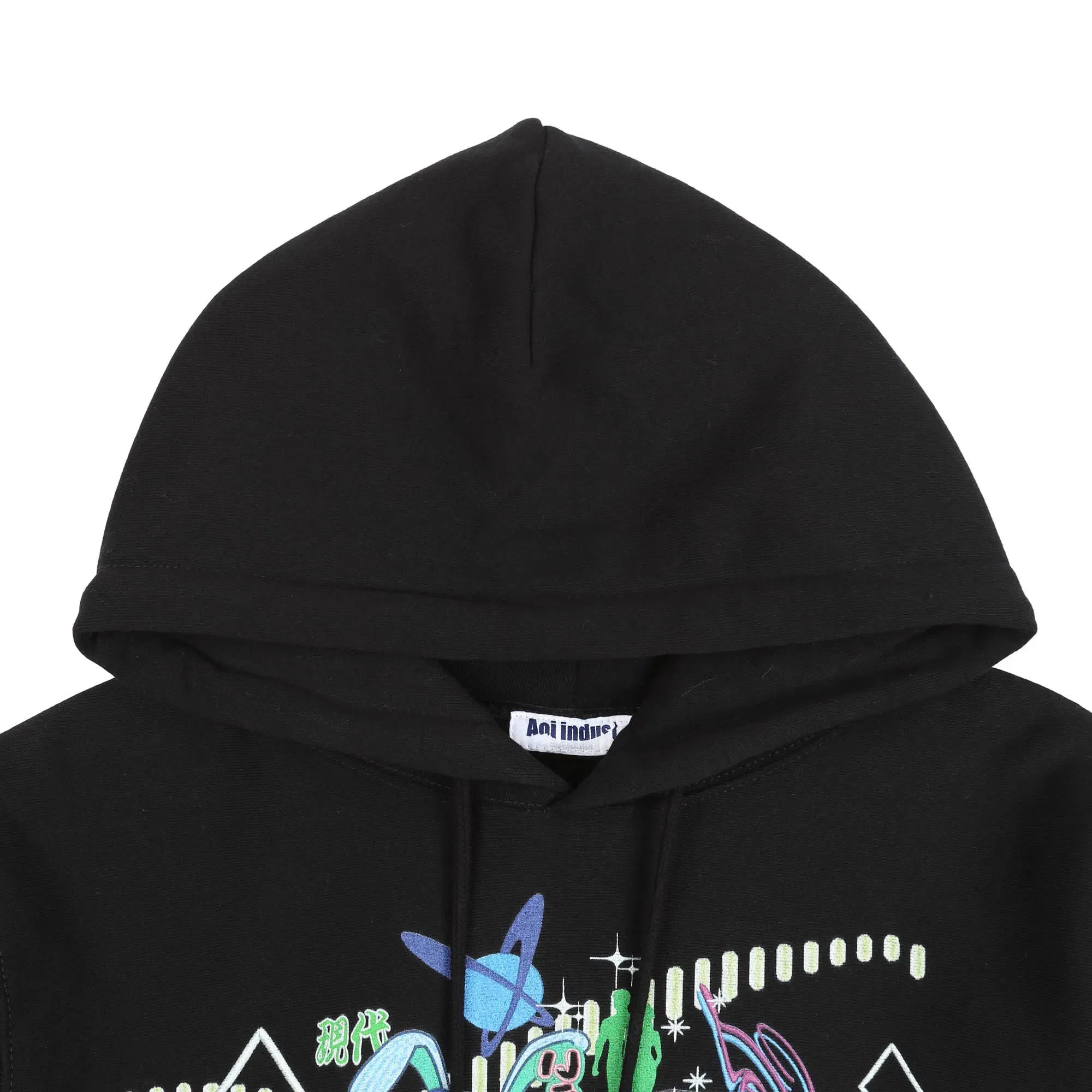 Aoi Industry AB-A25 Print Hoodie - Black