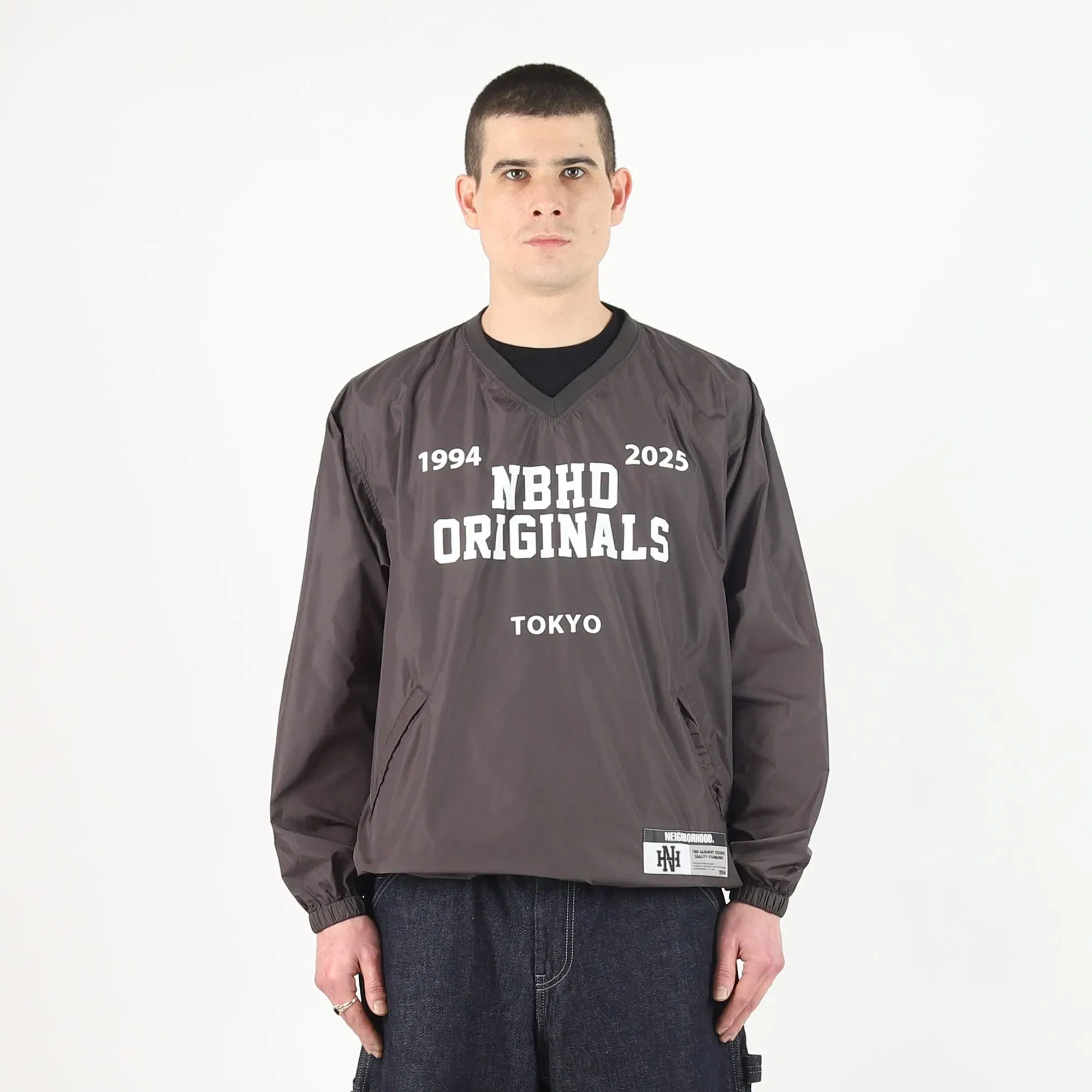 Neighborhood LS Pullover Shirt - Charcoal