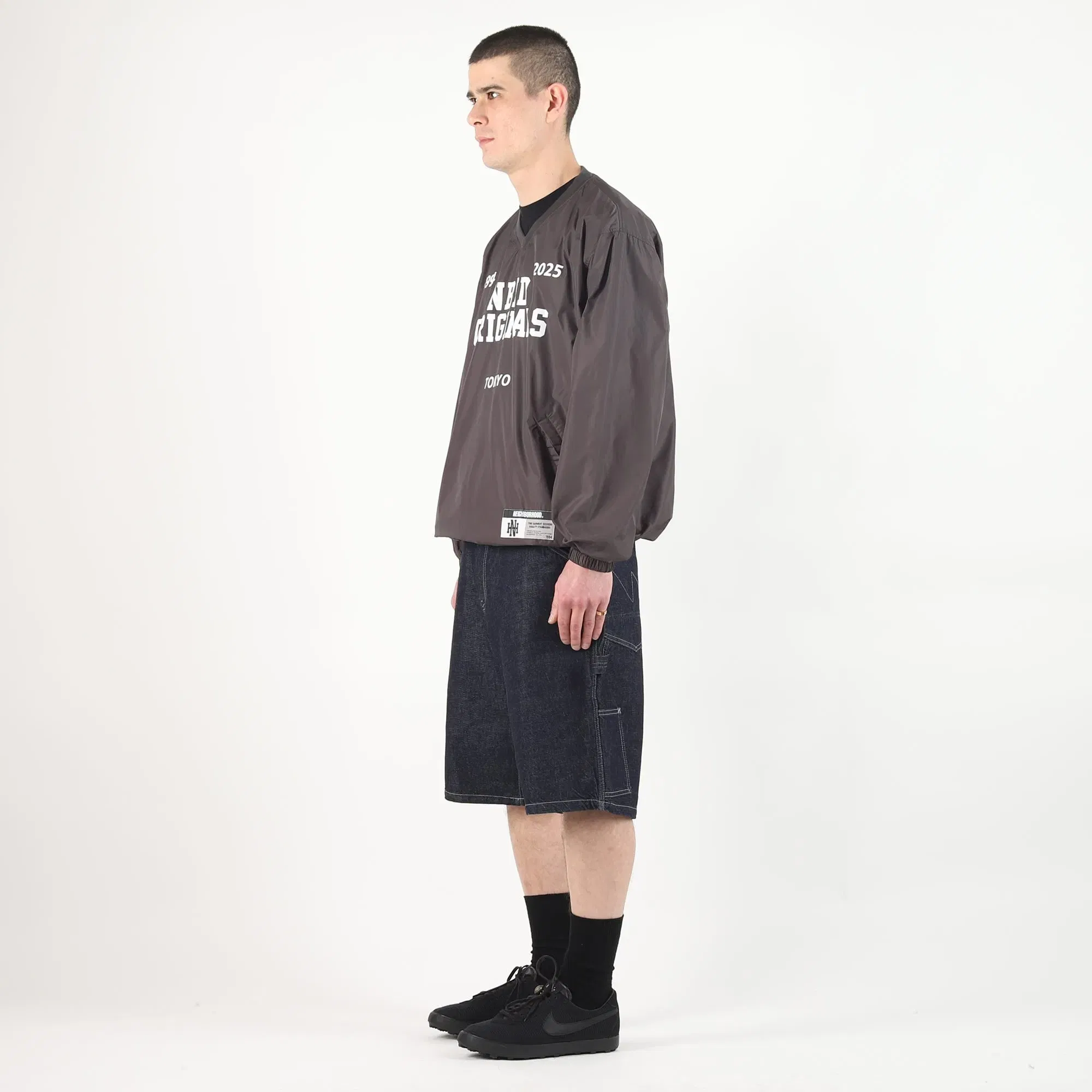 Neighborhood LS Pullover Shirt - Charcoal