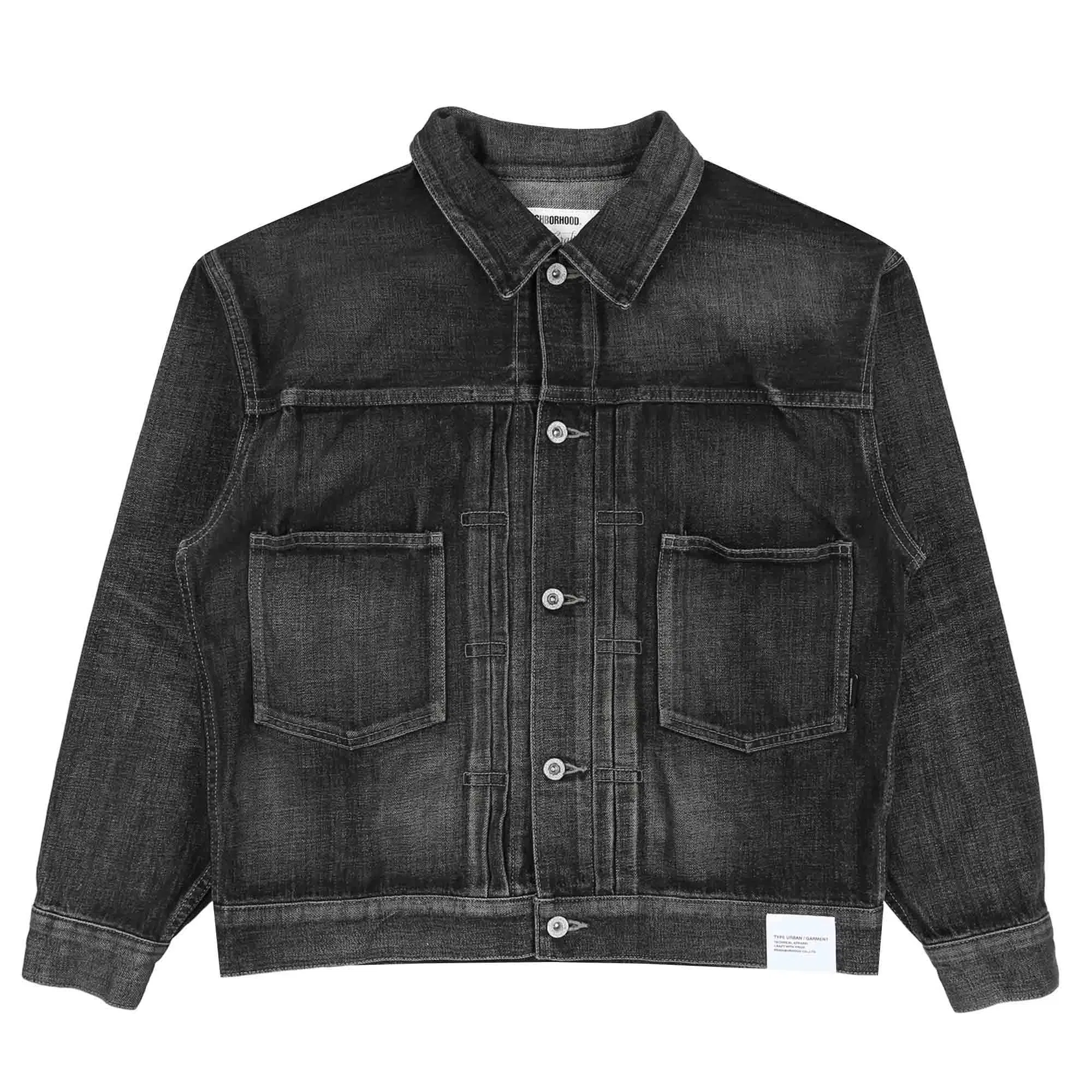 Neighborhood Washed Denim Type-2 Jacket - Black