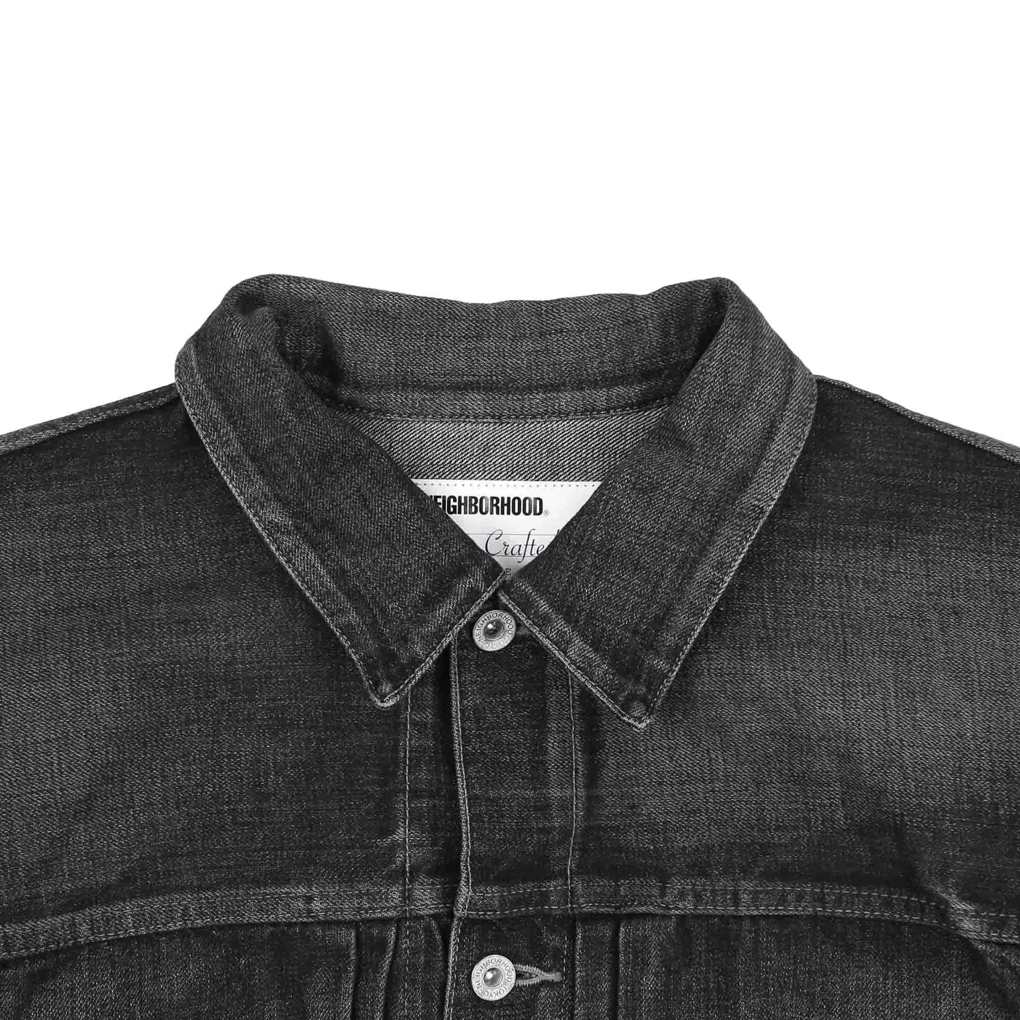 Neighborhood Washed Denim Type-2 Jacket - Black