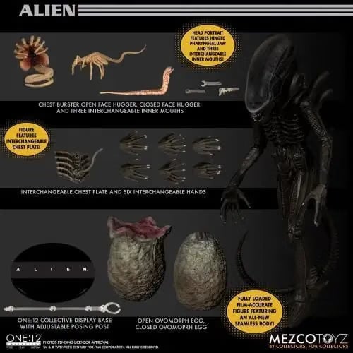 Mezco Toyz One-12 Collective Alien Deluxe Edition Action Figure