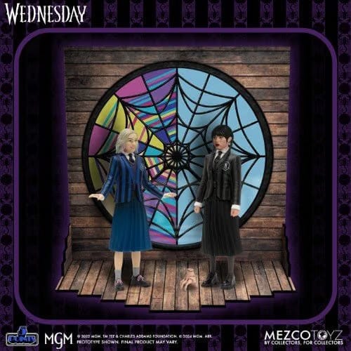 Mezco Toyz Wednesday 5 Points Wednesday & Enid Boxed Set Action Figures