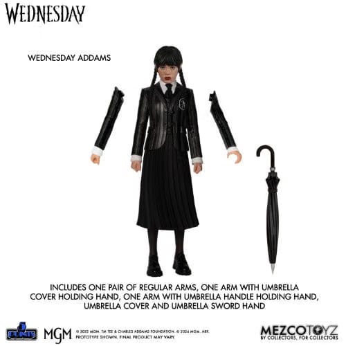 Mezco Toyz Wednesday 5 Points Wednesday & Enid Boxed Set Action Figures