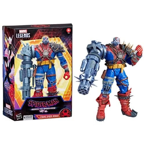 Hasbro Marvel Legends Spider-Man Across The Spider-Verse Cyborg Spider-Woman Deluxe 6-Inch Action Figure