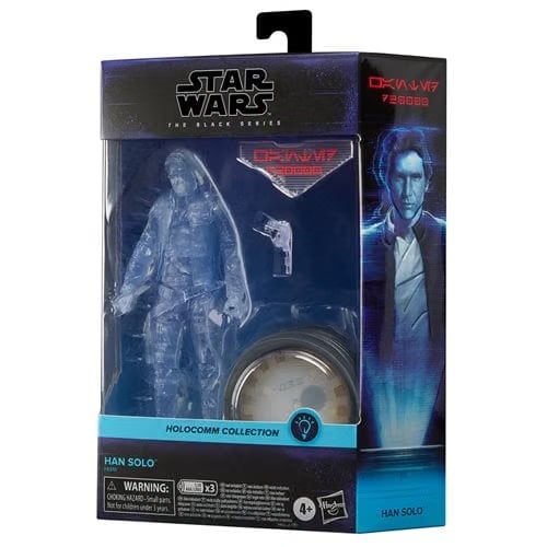 Hasbro Star Wars The Black Series Holocomm Collection Han Solo 6-Inch Action Figure with Light-Up Holopuck