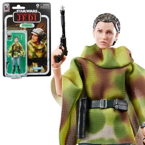 Hasbro Star Wars The Black Series Return of the Jedi 40th Anniversary 6-Inch Princess Leia (Endor) Action Figure
