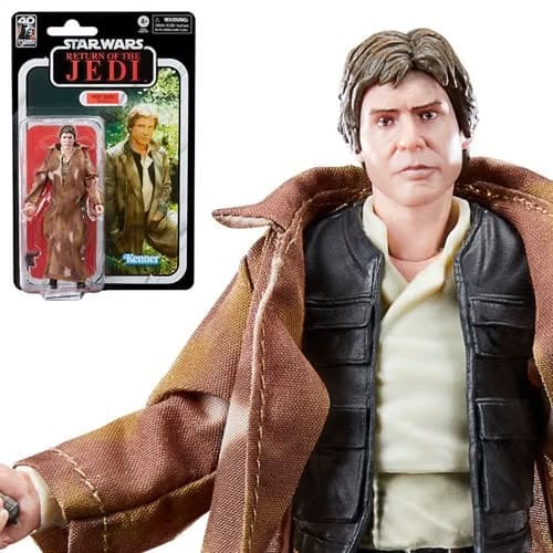 Hasbro Star Wars The Black Series Return of the Jedi 40th Anniversary 6-Inch Han Solo (Endor) Action Figure