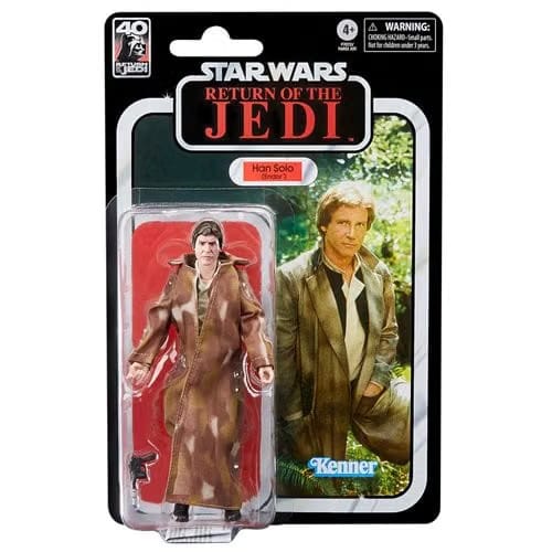 Hasbro Star Wars The Black Series Return of the Jedi 40th Anniversary 6-Inch Han Solo (Endor) Action Figure